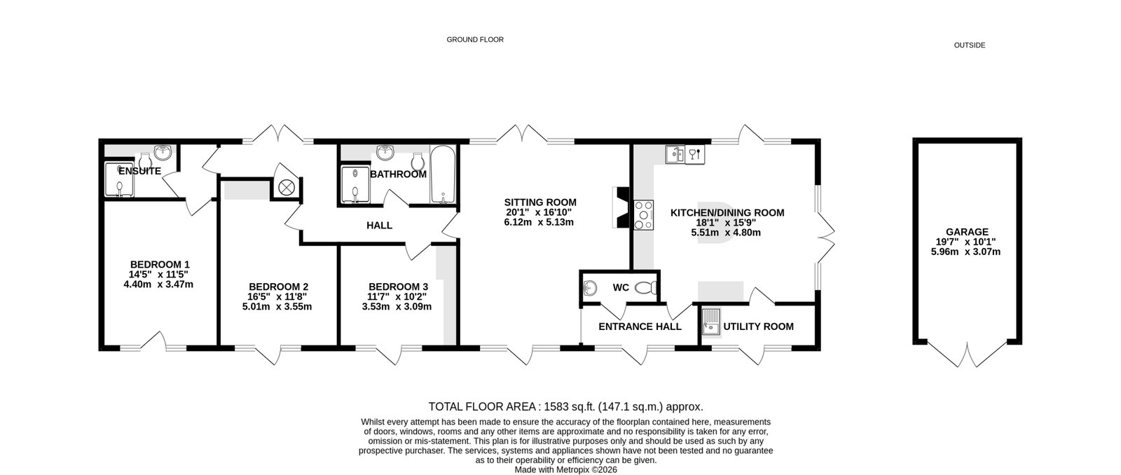 1, Ocle Mead, Hereford floorplan