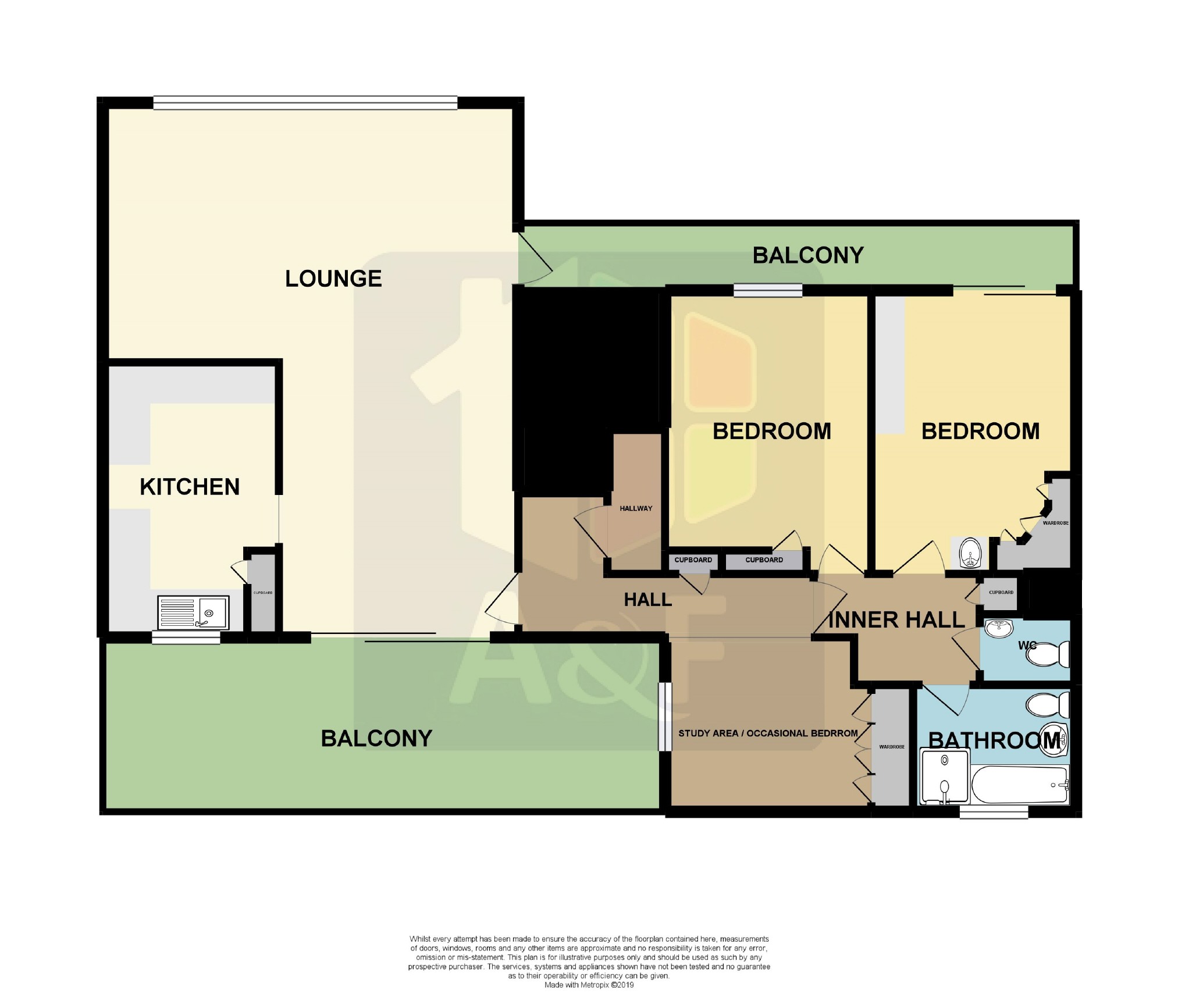 0 Bedrooms Studio for sale in Quantock Crt, Sth.Esplanade, Burnham-On-Sea, Somerset TA8