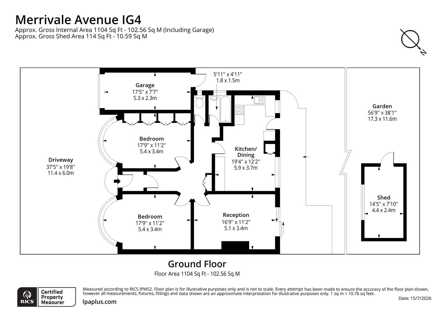 18, Merrivale Avenue, Ilford floorplan