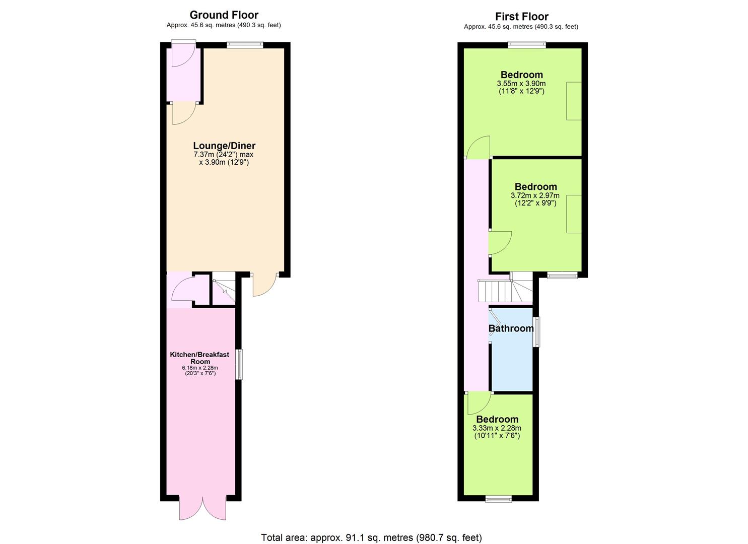 47, St. Dunstans Road, Worthing floorplan