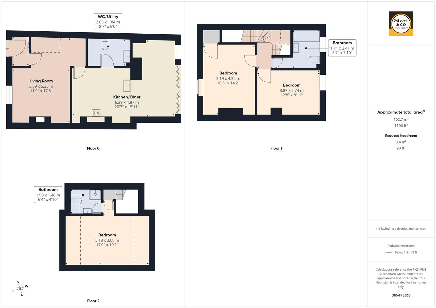 2, Oakdene Villas, St. Columb floorplan