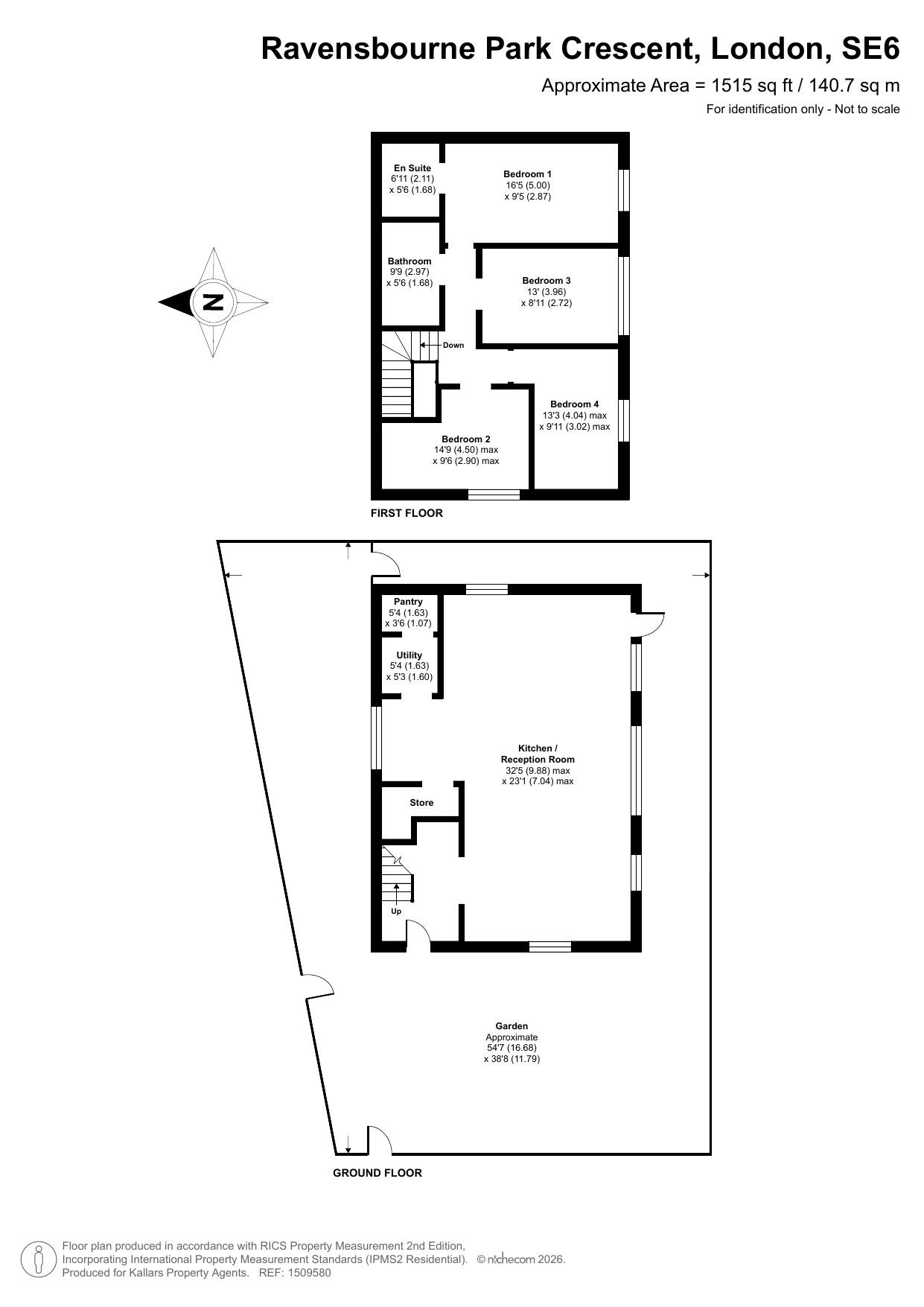 L/R 42 Ravensbourne Park Crescent, London, Greater London floorplan