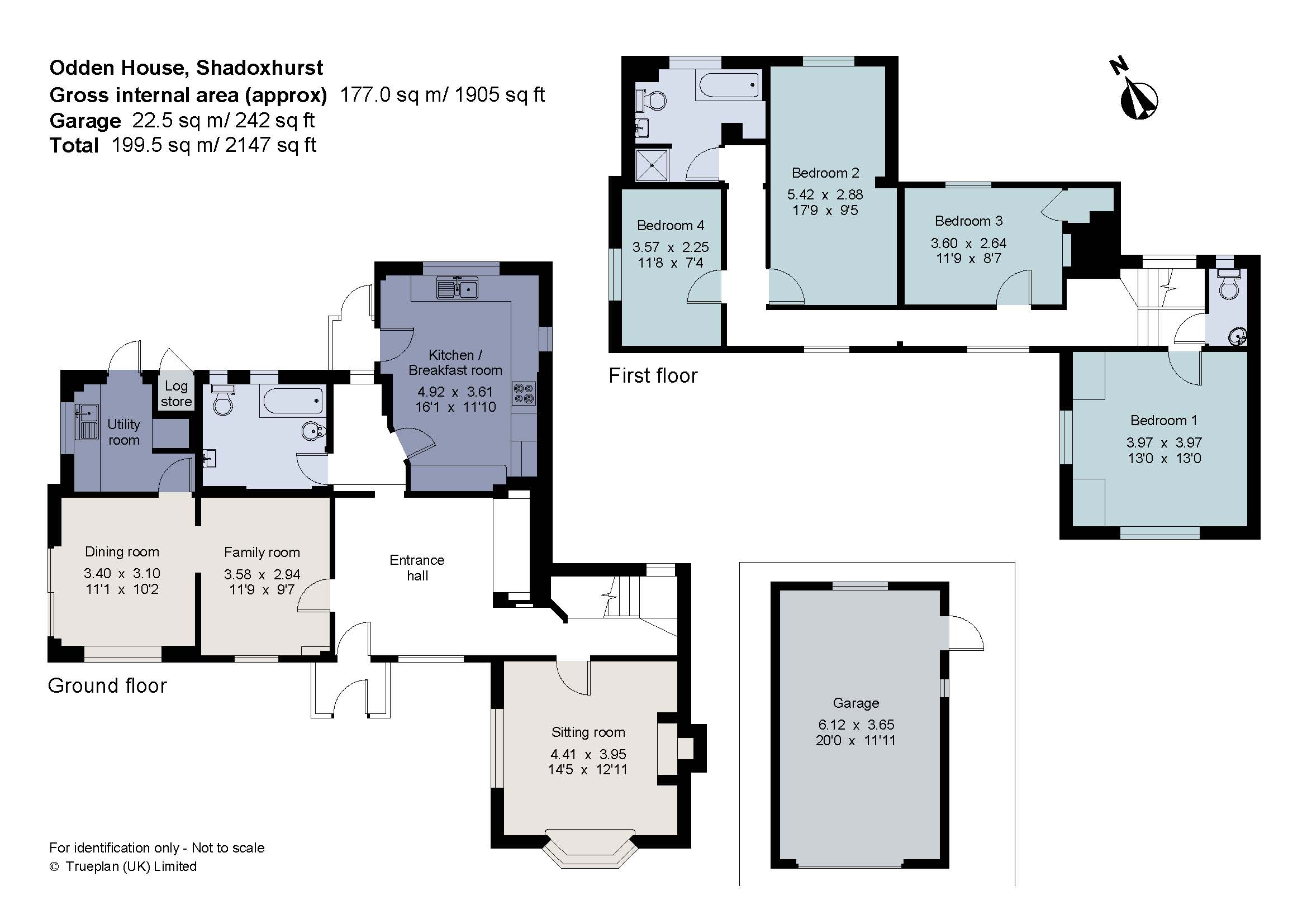 Odden House,, The Street, Kent floorplan
