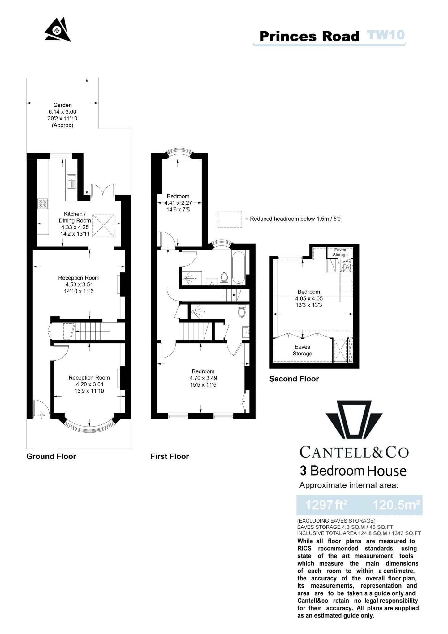67, Princes Road, Richmond floorplan