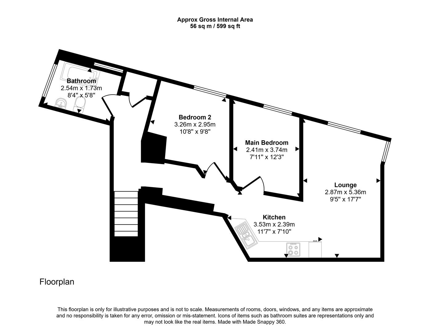 5C, Broomgate, Lanark floorplan