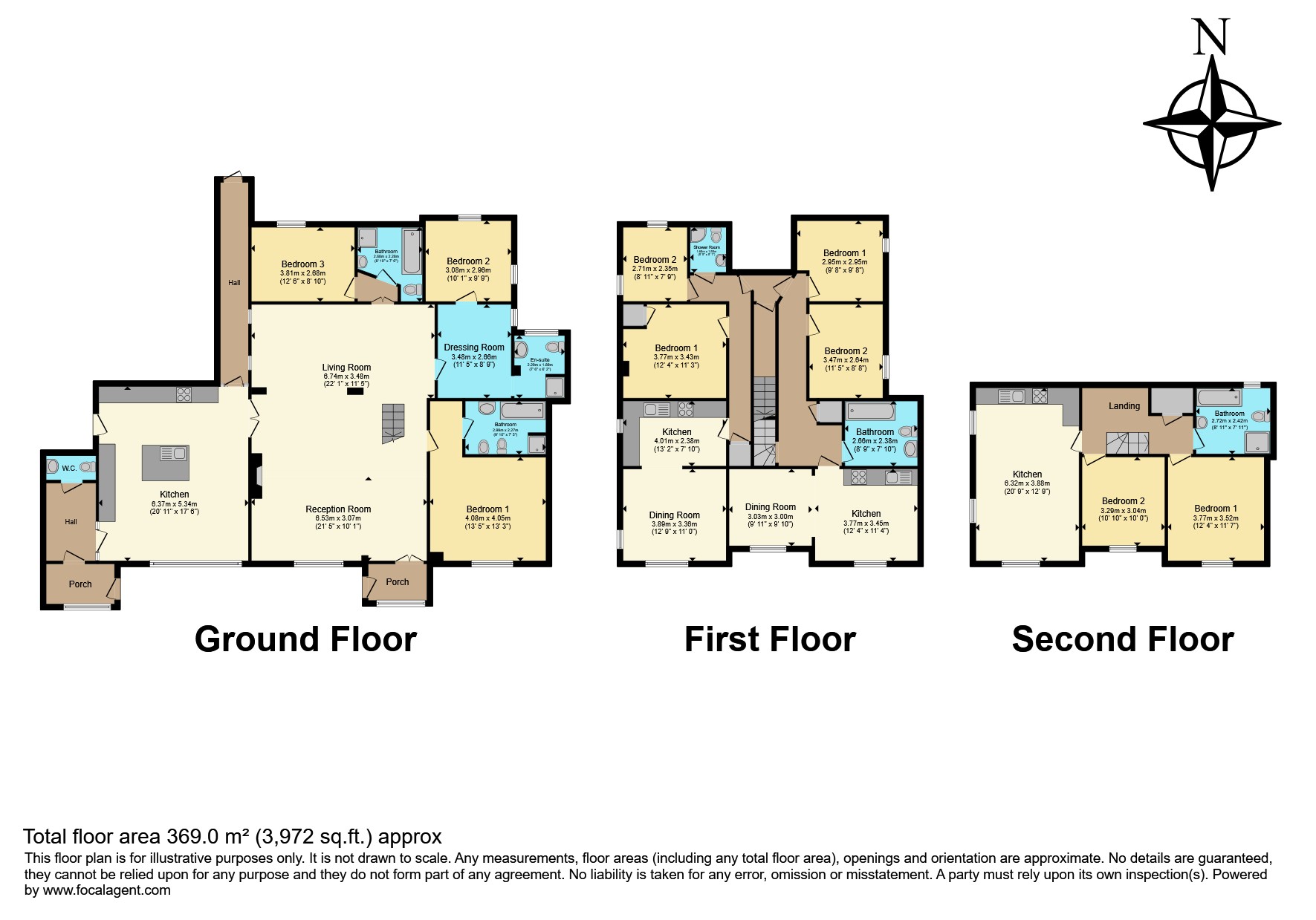 The Woodlands, 61, Wellington Street, Matlock floorplan