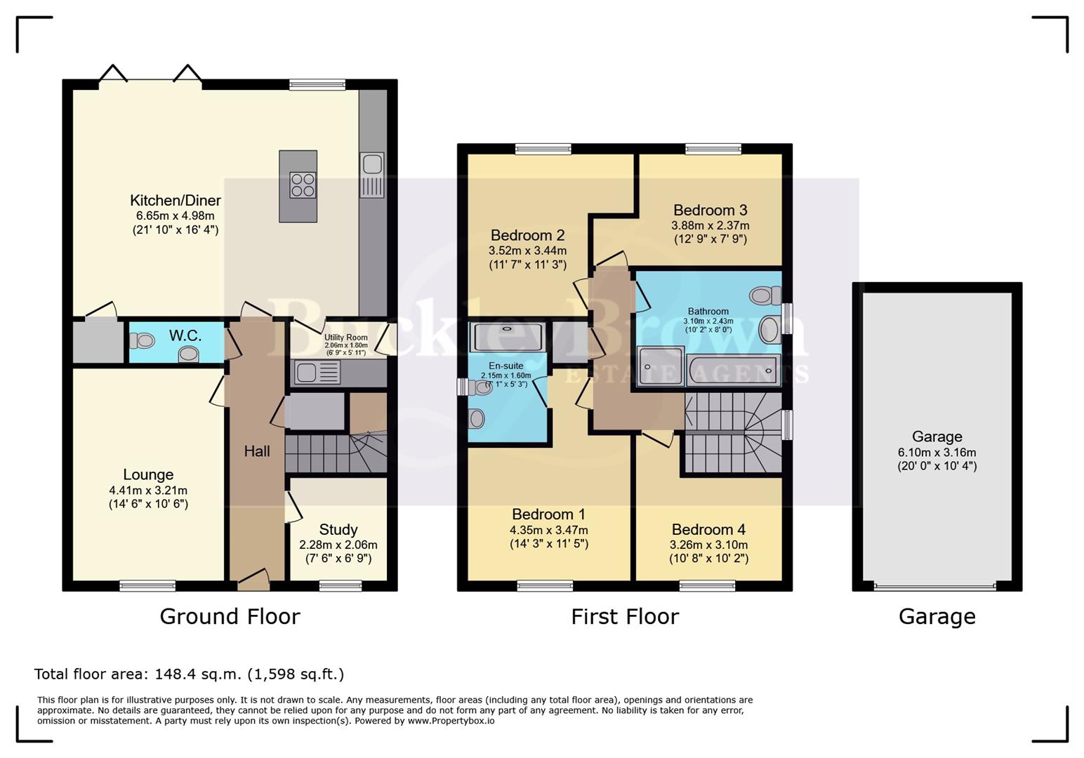 4, Aspen Way, Chesterfield floorplan