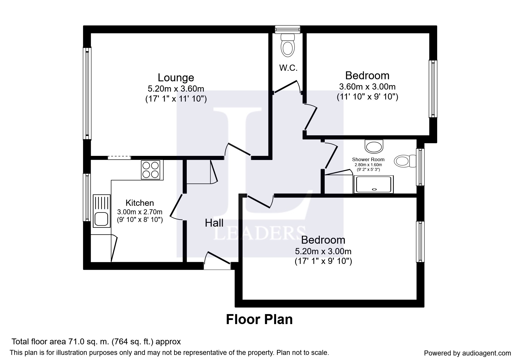 Flat 5 Unita House,, Rowlands Road, Worthing floorplan