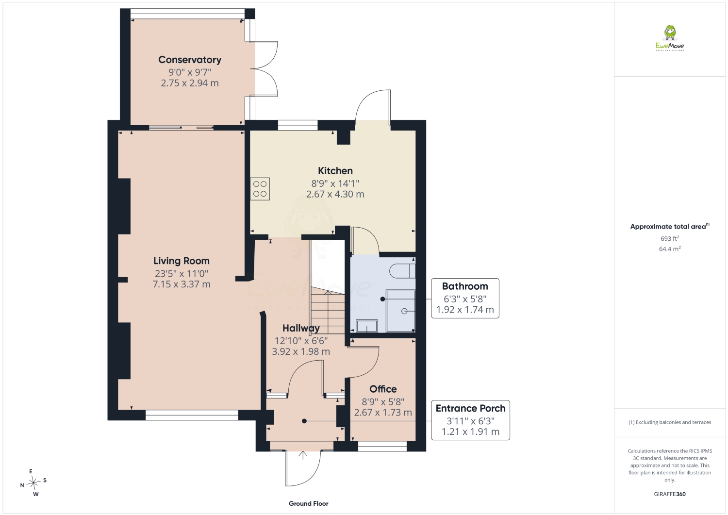 2, Berkeley Avenue, Bexleyheath floorplan