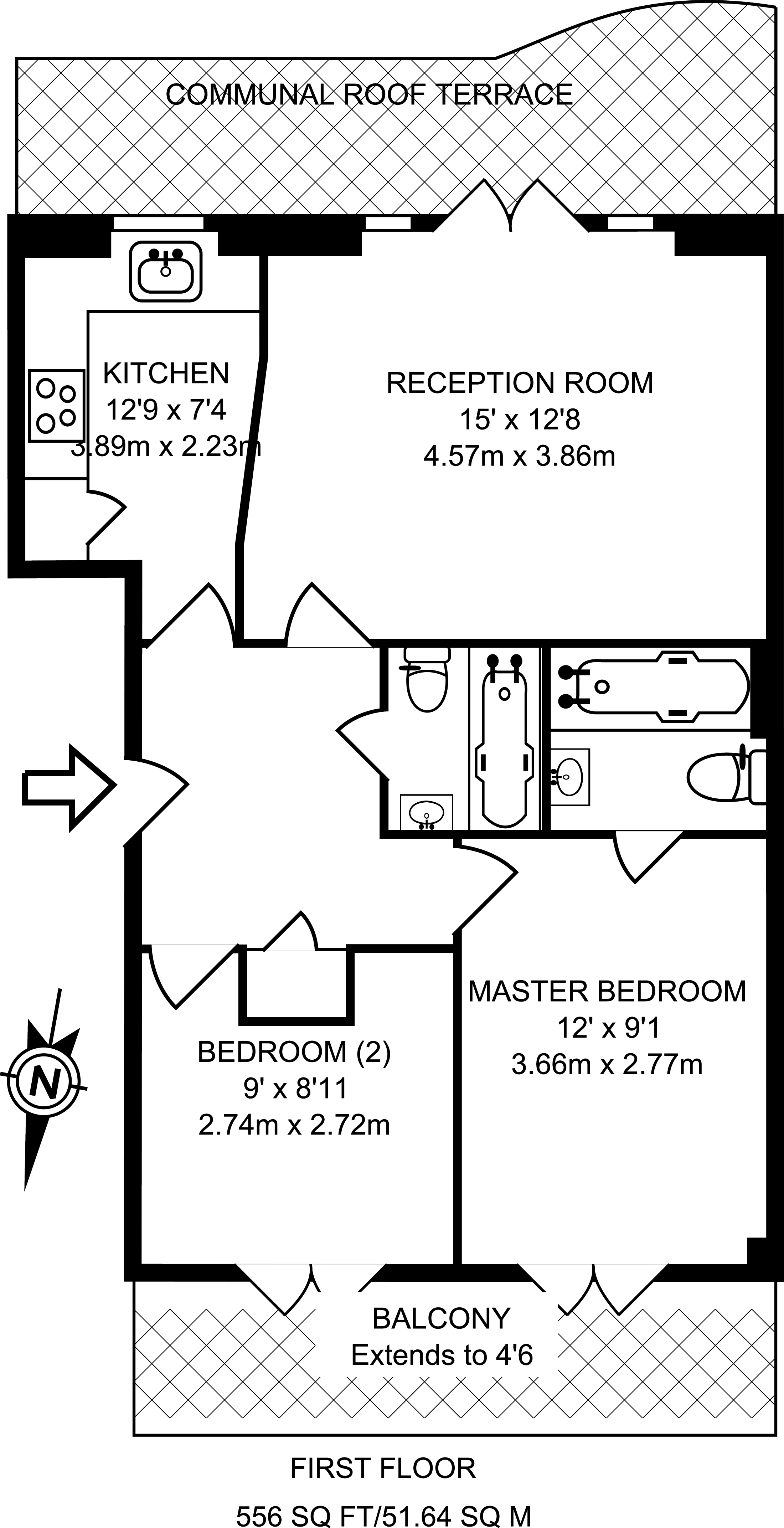 2 Bedrooms Flat to rent in Choumert Road, Peckham SE15