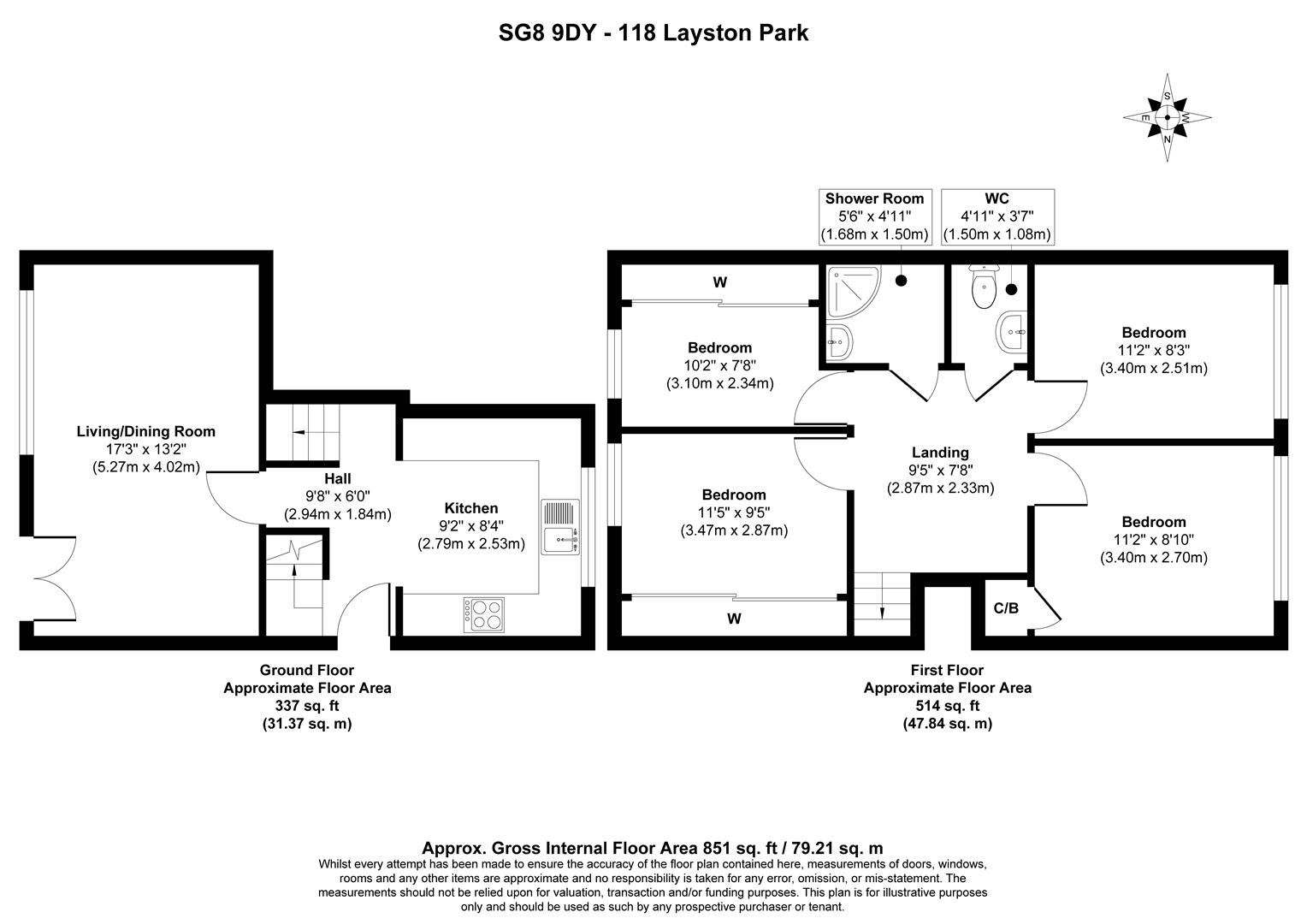 118, Layston Park, Royston floorplan