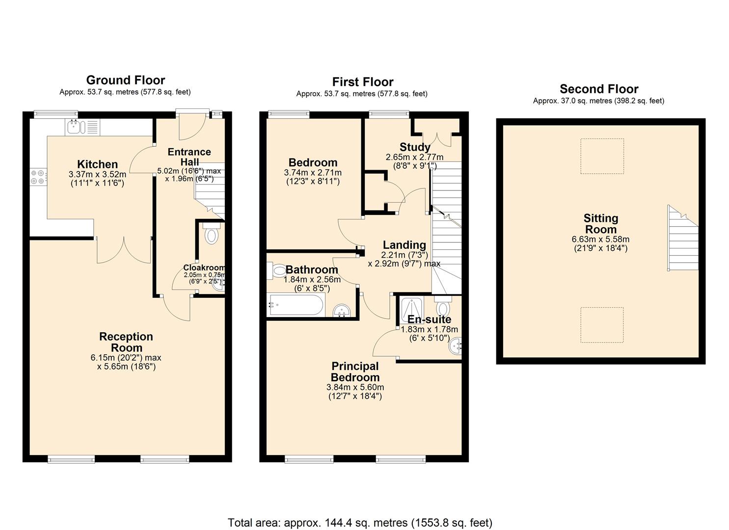 3, Calver Mill, Hope Valley floorplan