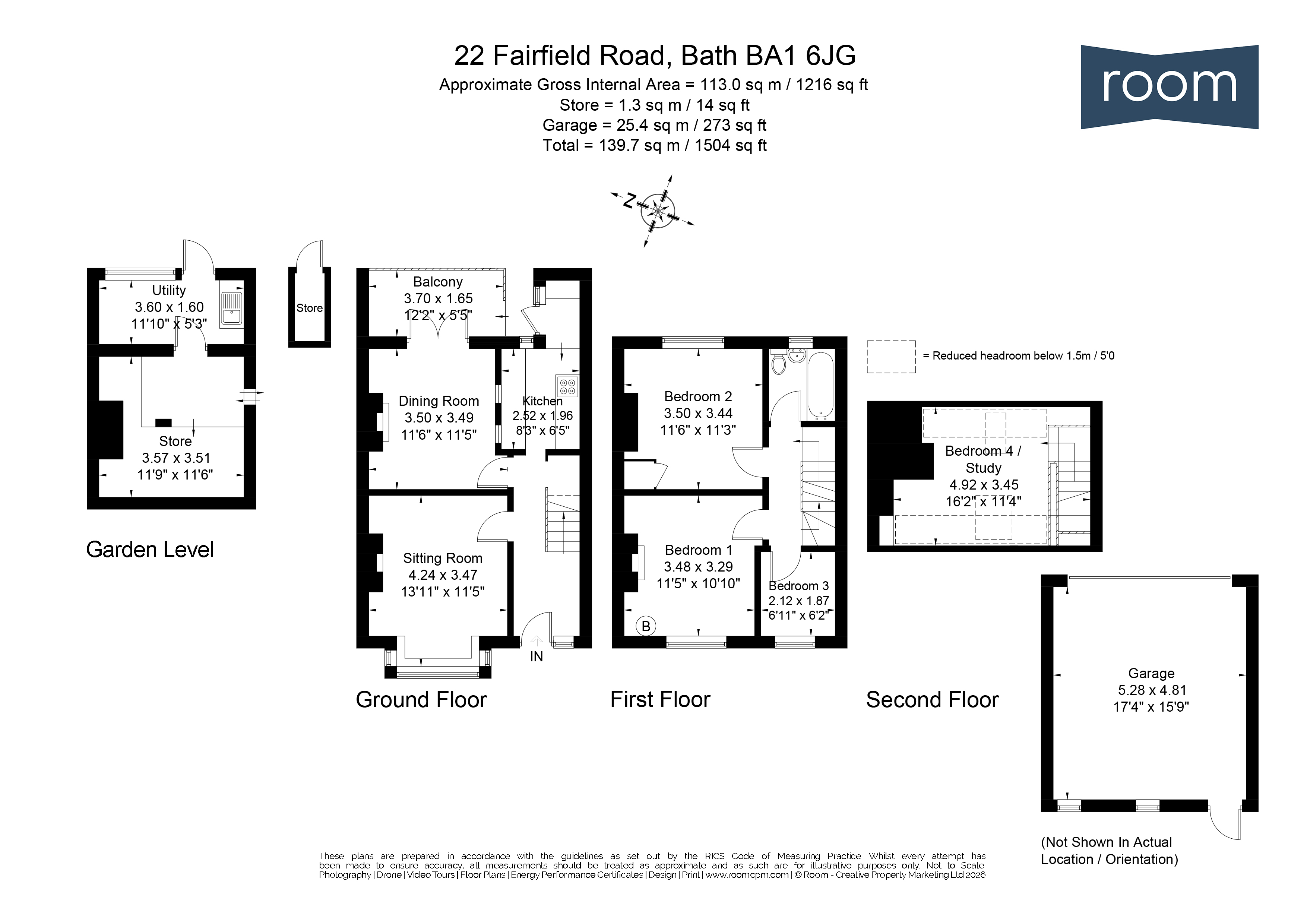 Fairfield Road, Bath floorplan