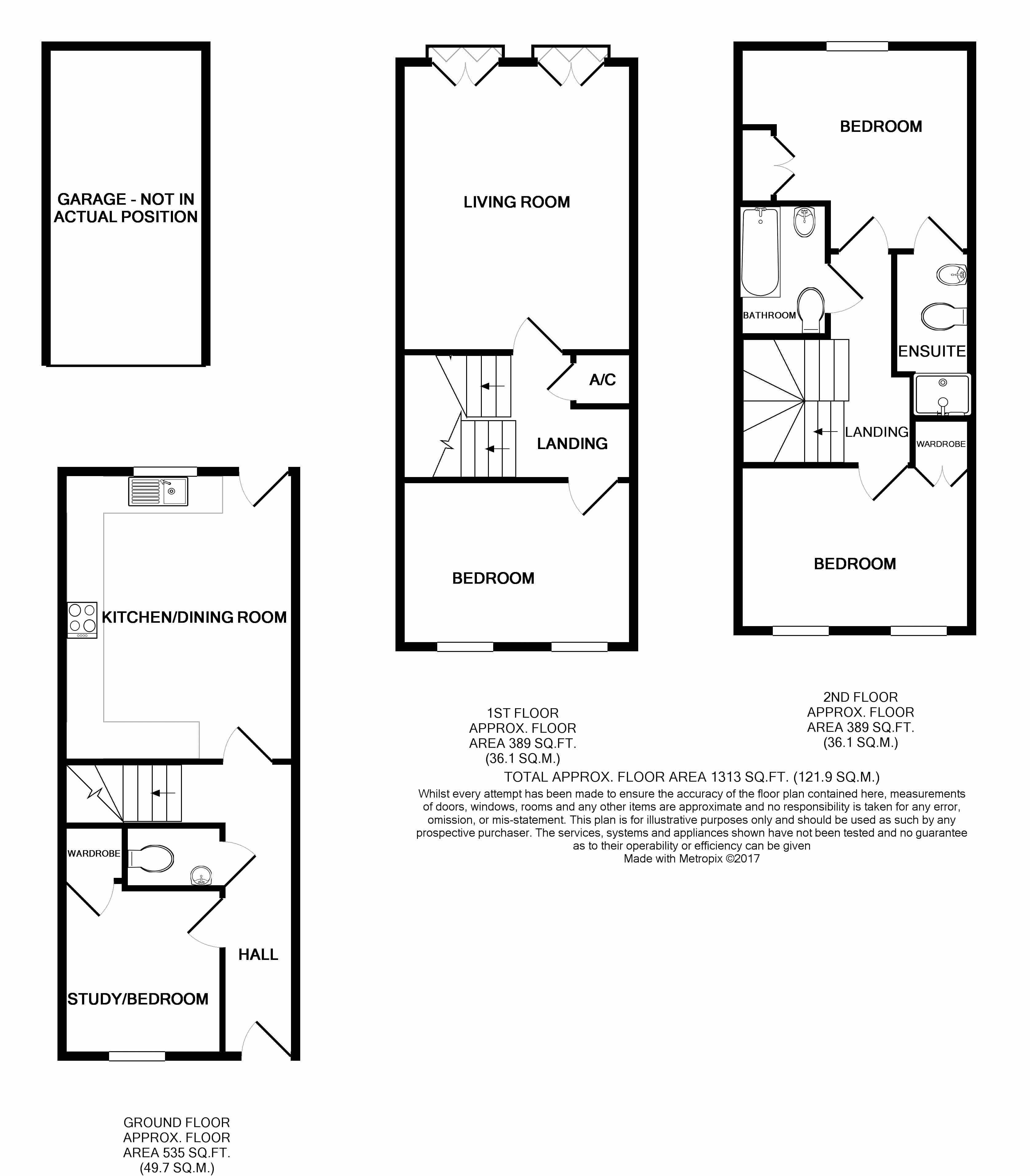 3 Bedrooms Terraced house for sale in Saxby Close, Barnham PO22