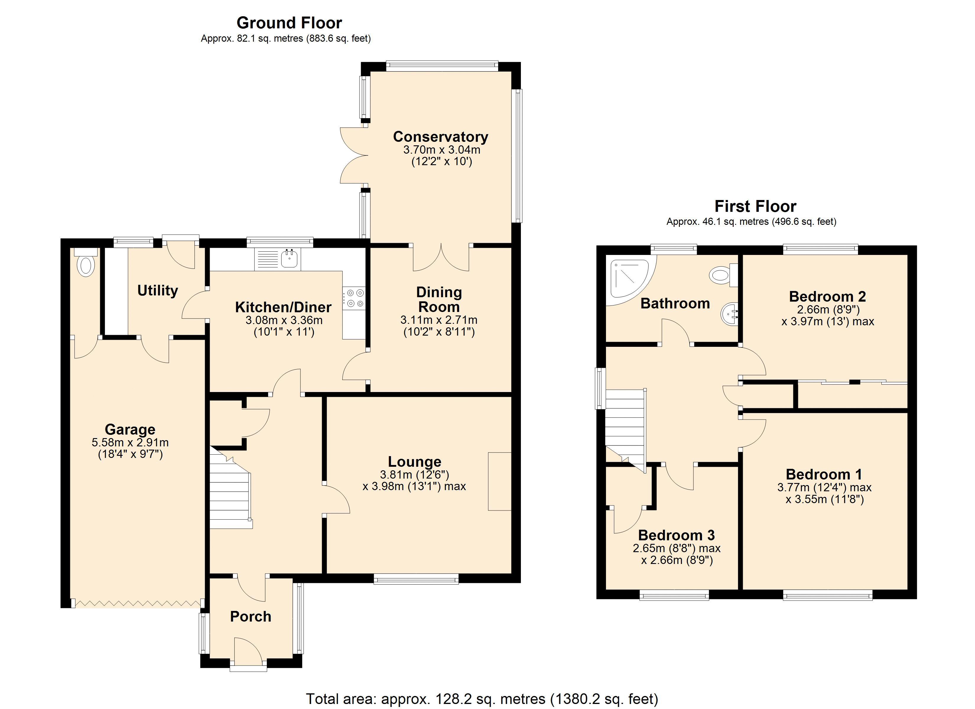 15, Parkland Avenue, Winlaton floorplan