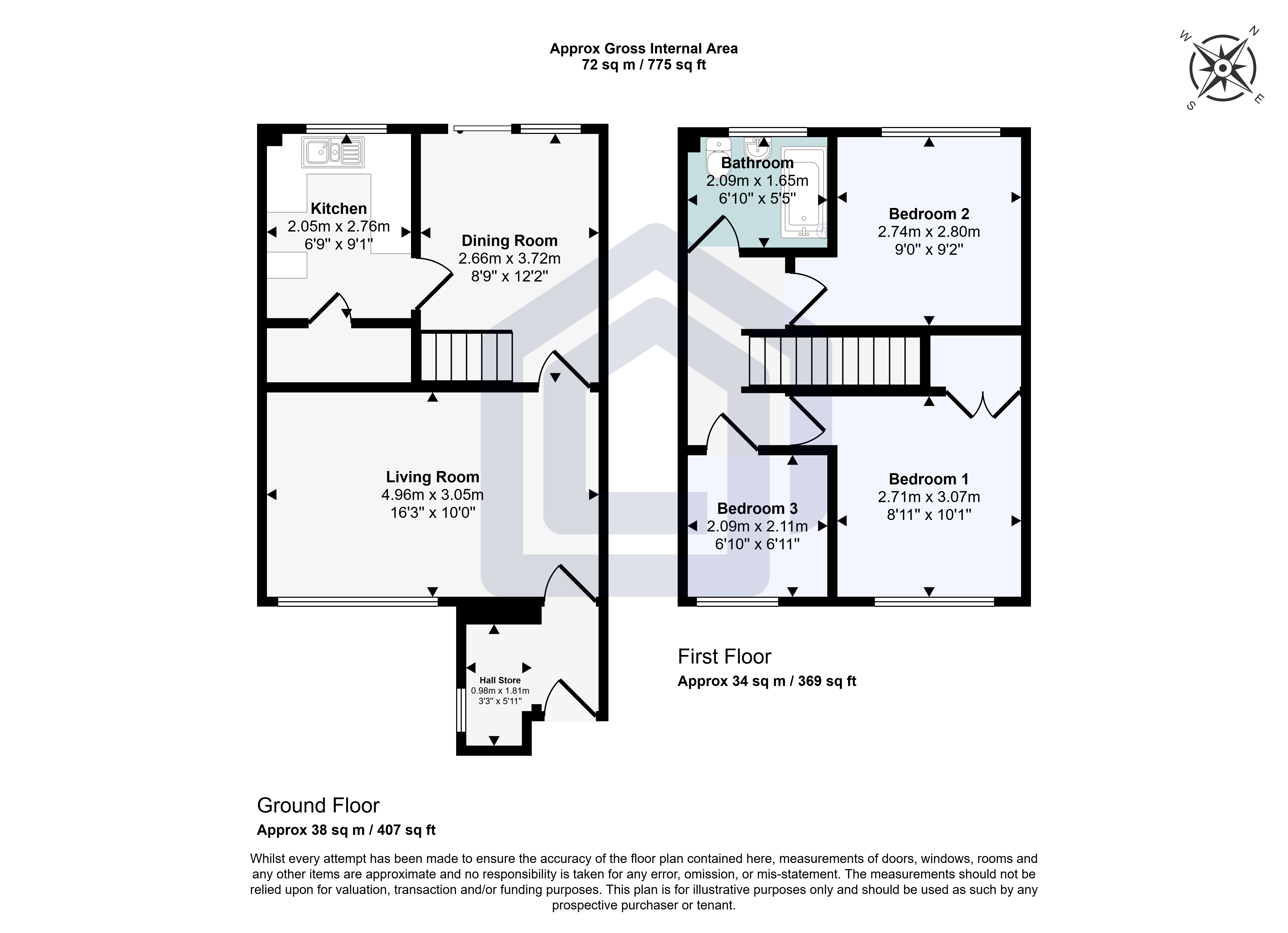 7 Wordsworth Road, Thatcham, Berkshire, RG18 3FP, 7 Wordsworth Road, Thatcham, Berkshire, RG18 3FP, Berkshire floorplan