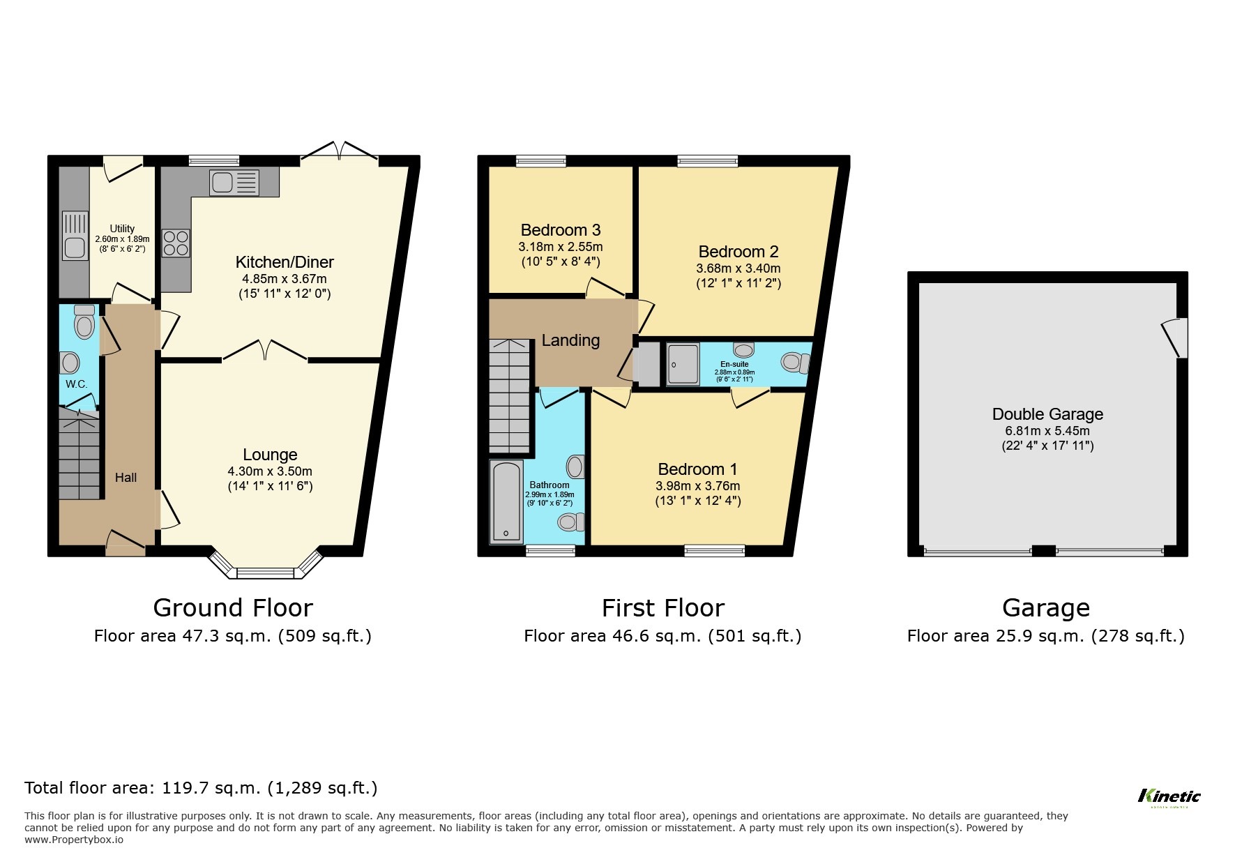 3 Crescent Mews, Harmston, Lincolnshire floorplan