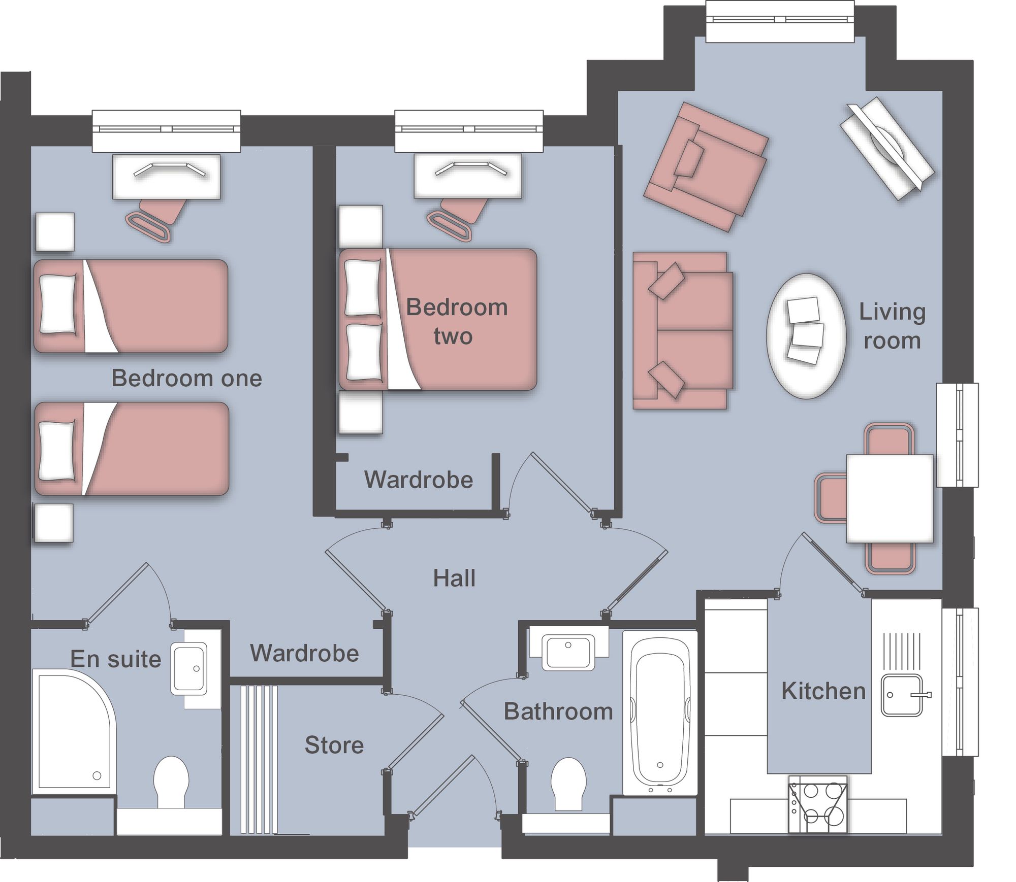 Apt 3, Albert Lodge, Ock Street, Abingdon floorplan