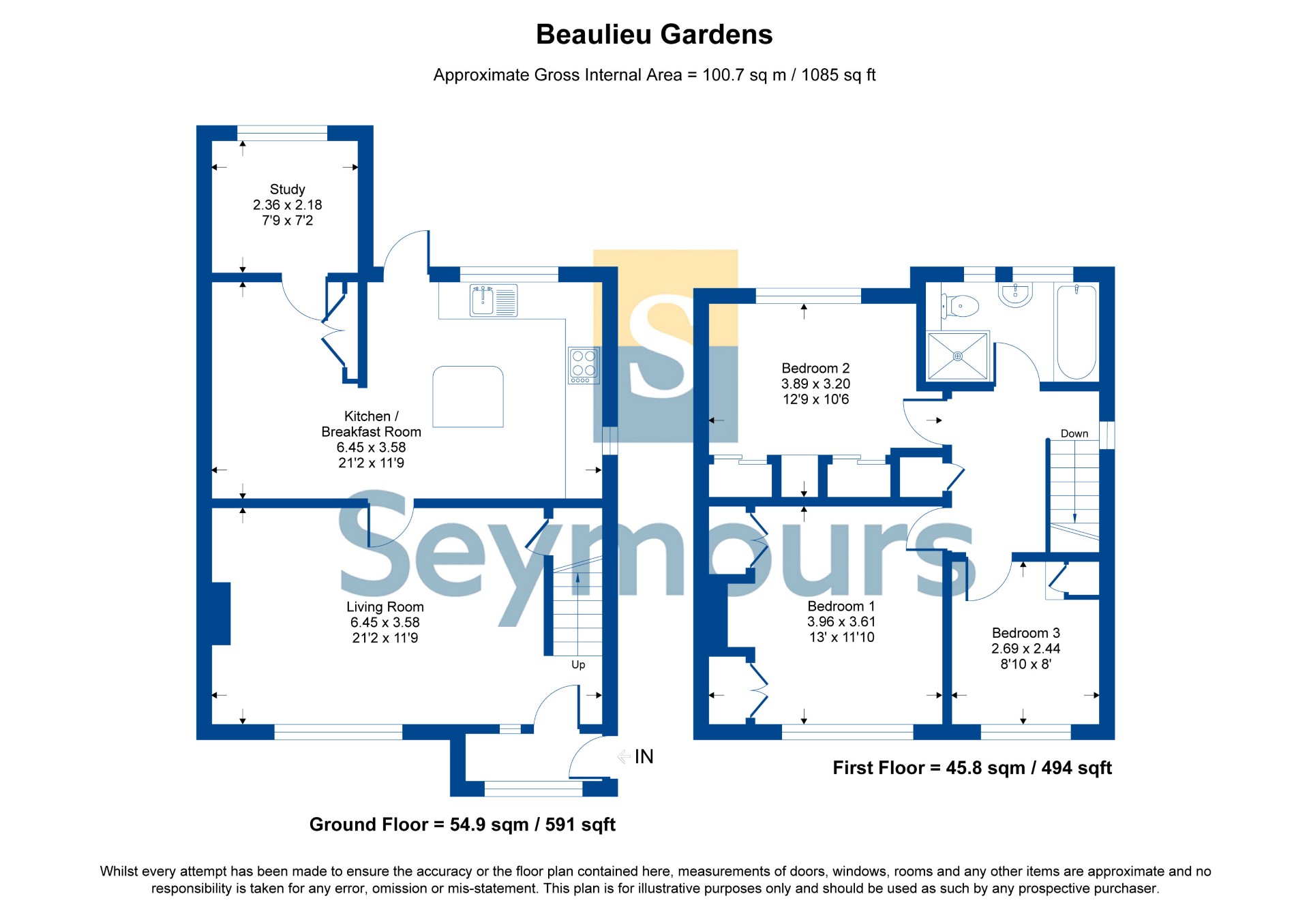 93, Beaulieu Gardens, Camberley floorplan