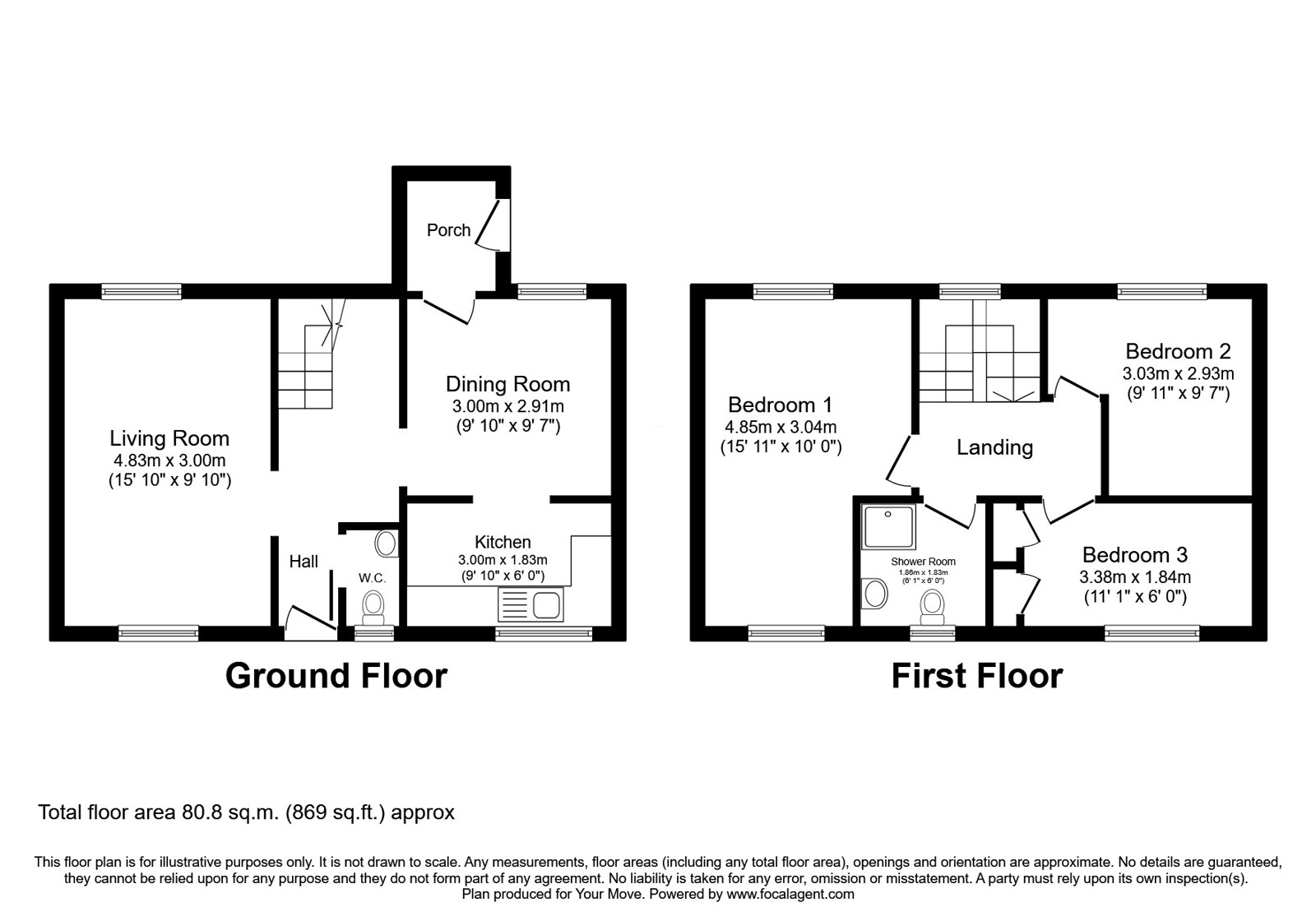 80, Bankfield, Lancashire floorplan