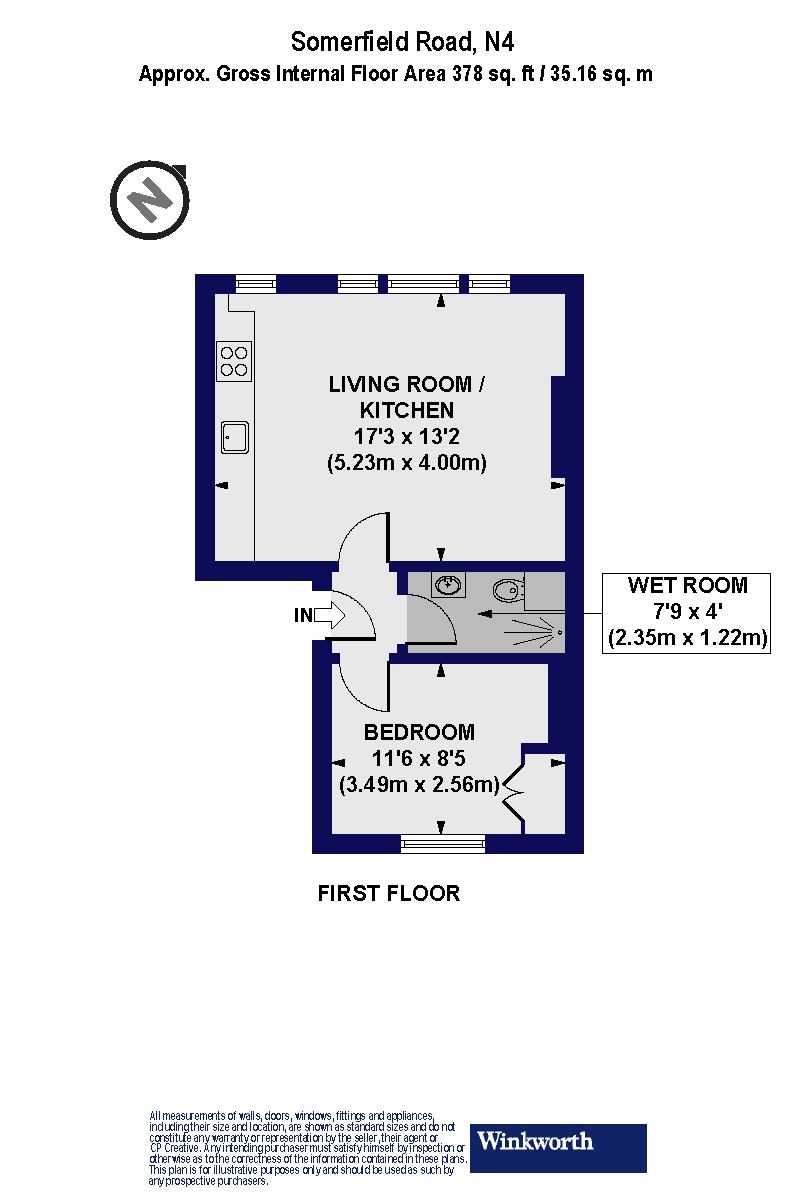 23B, Somerfield Road, London floorplan