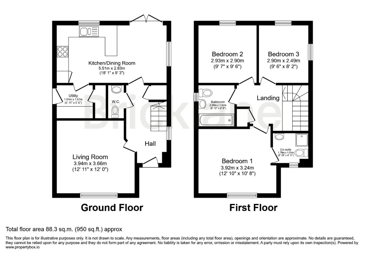 7, Fairburn Close, Market Harborough floorplan