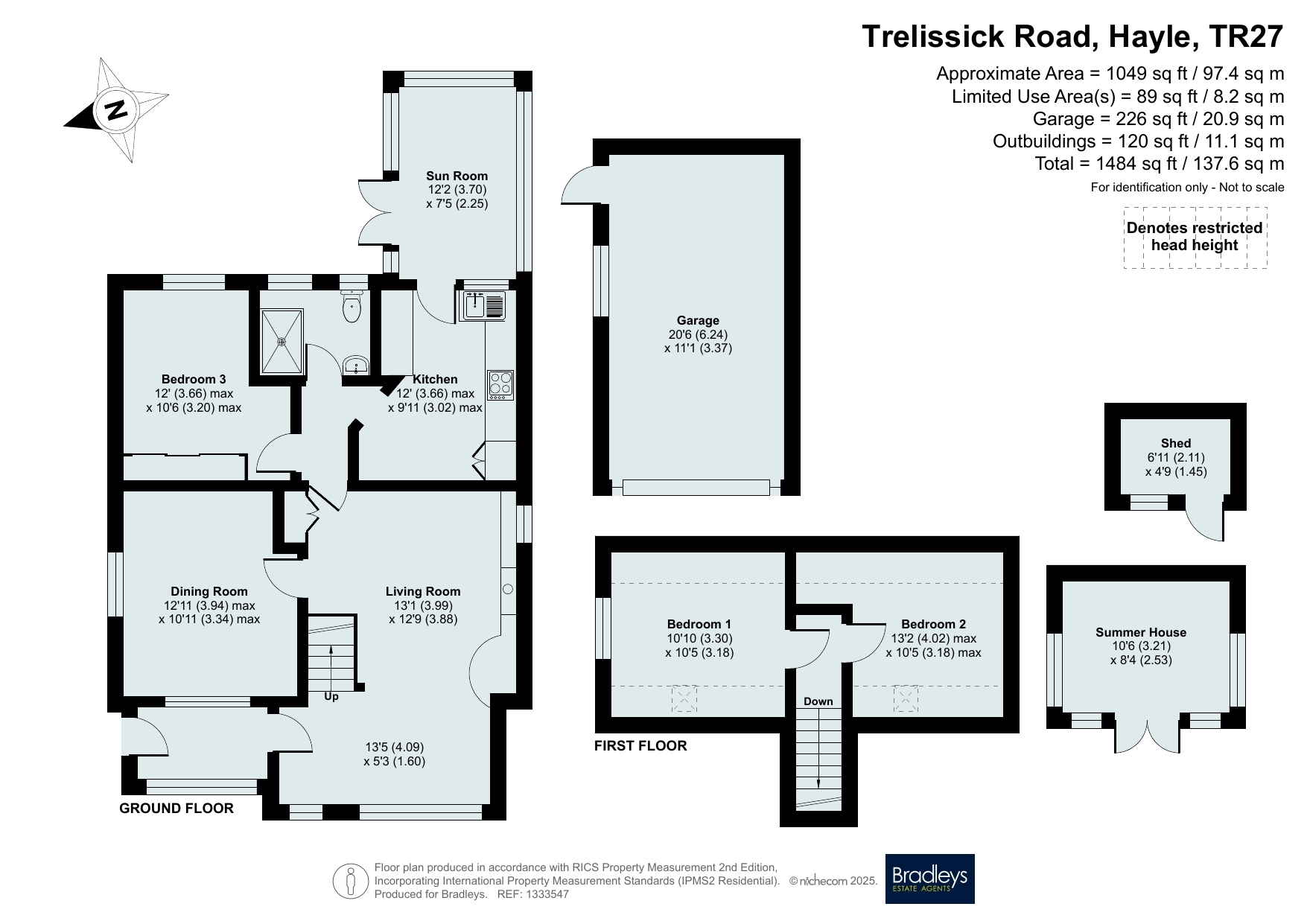 Chy-N-Gwyth 33 Trelissick Road, Hayle Cornwall, Cornwall floorplan