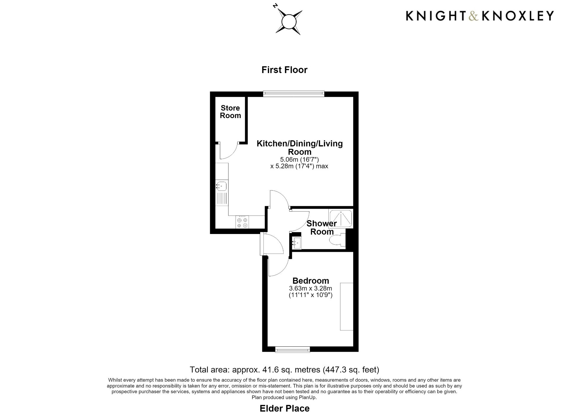 Flat 1, 11 Elder Place, Brighton floorplan