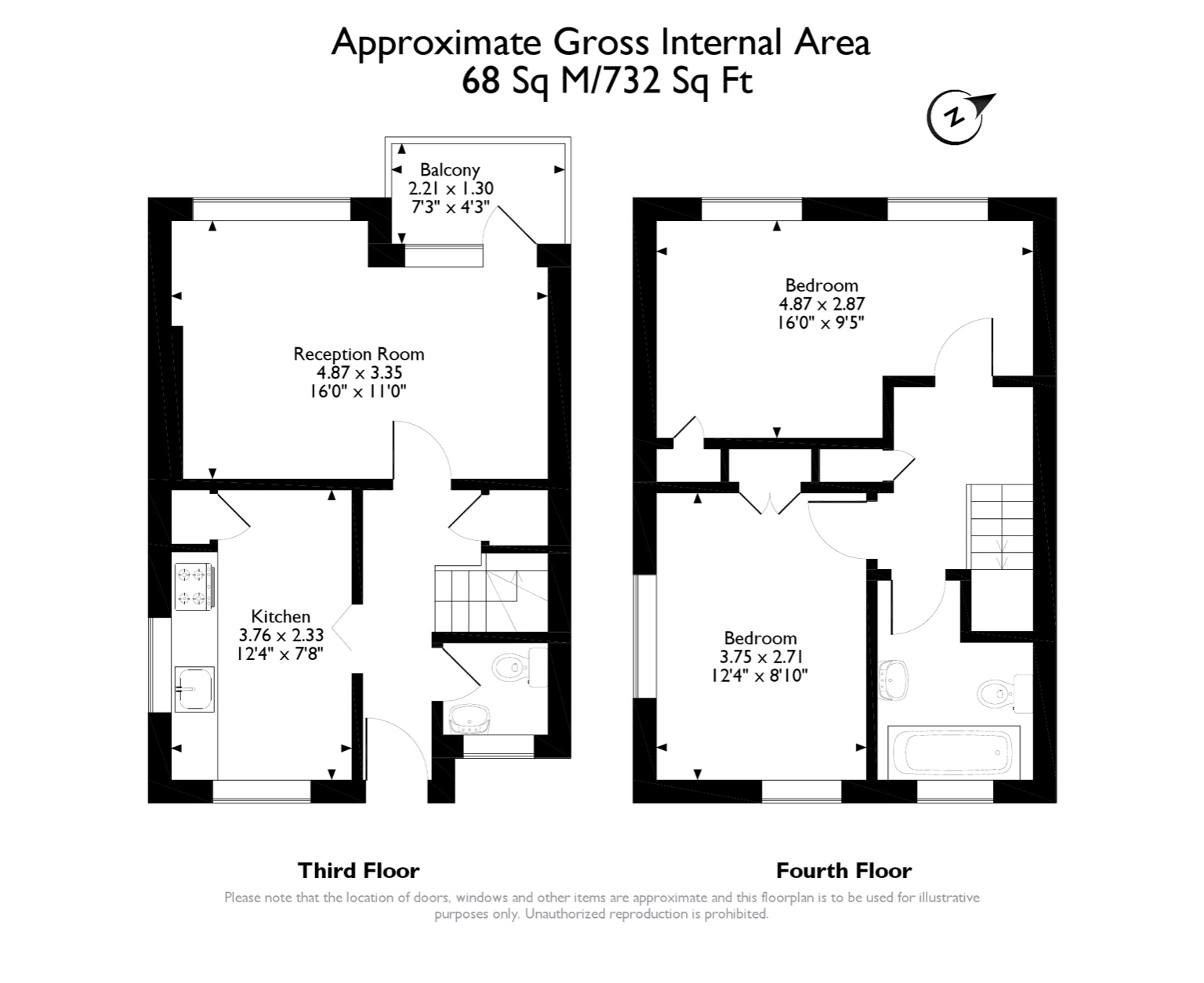 2 Bedrooms Maisonette for sale in Milton Garden Estate, London N16