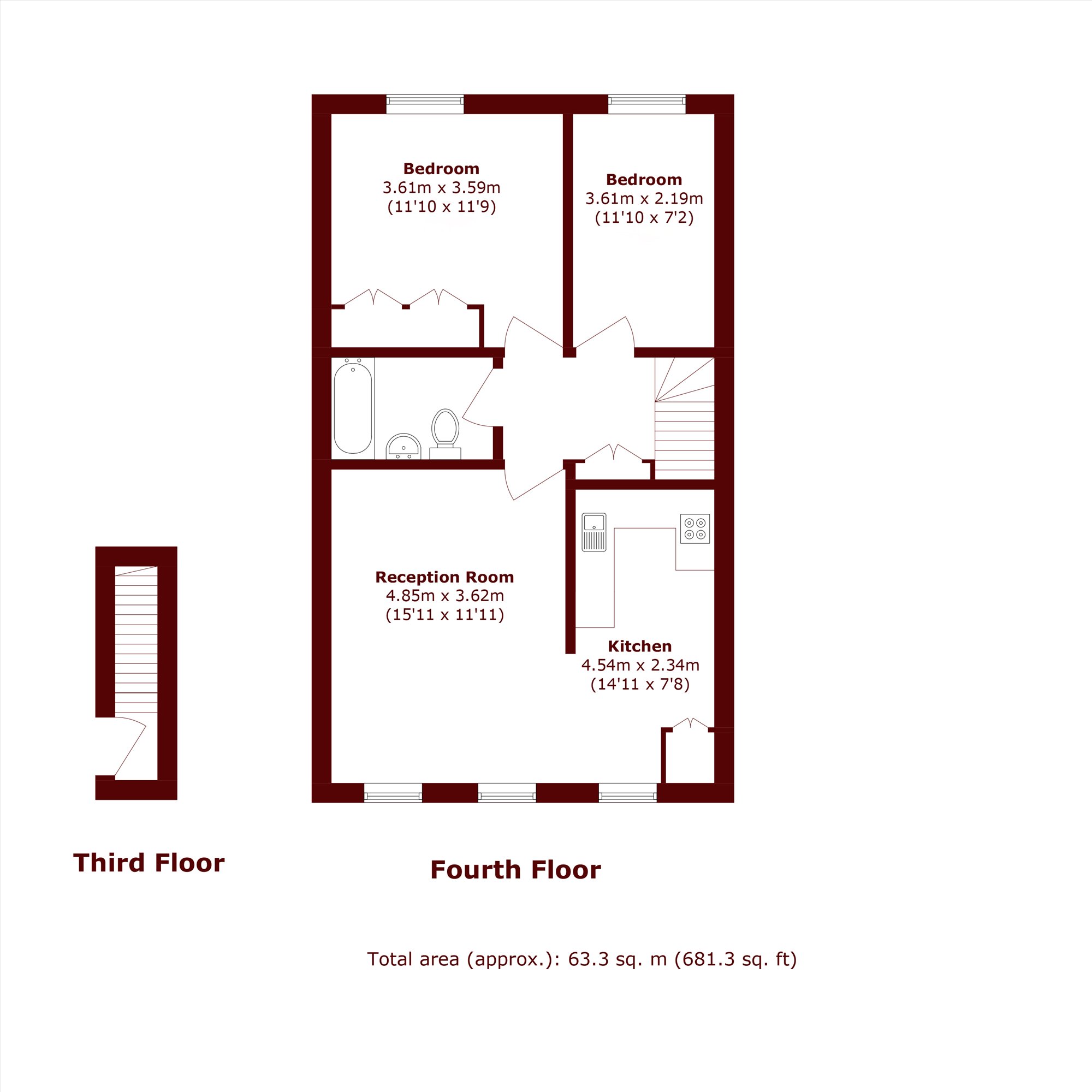 Leinster Square, London floorplan