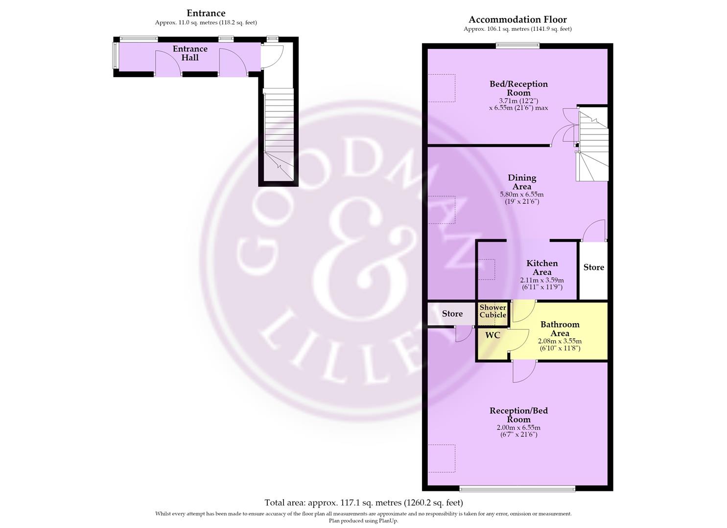 Flat 4 Bellevue, 61a Arbutus Drive, Coombe Dingle floorplan