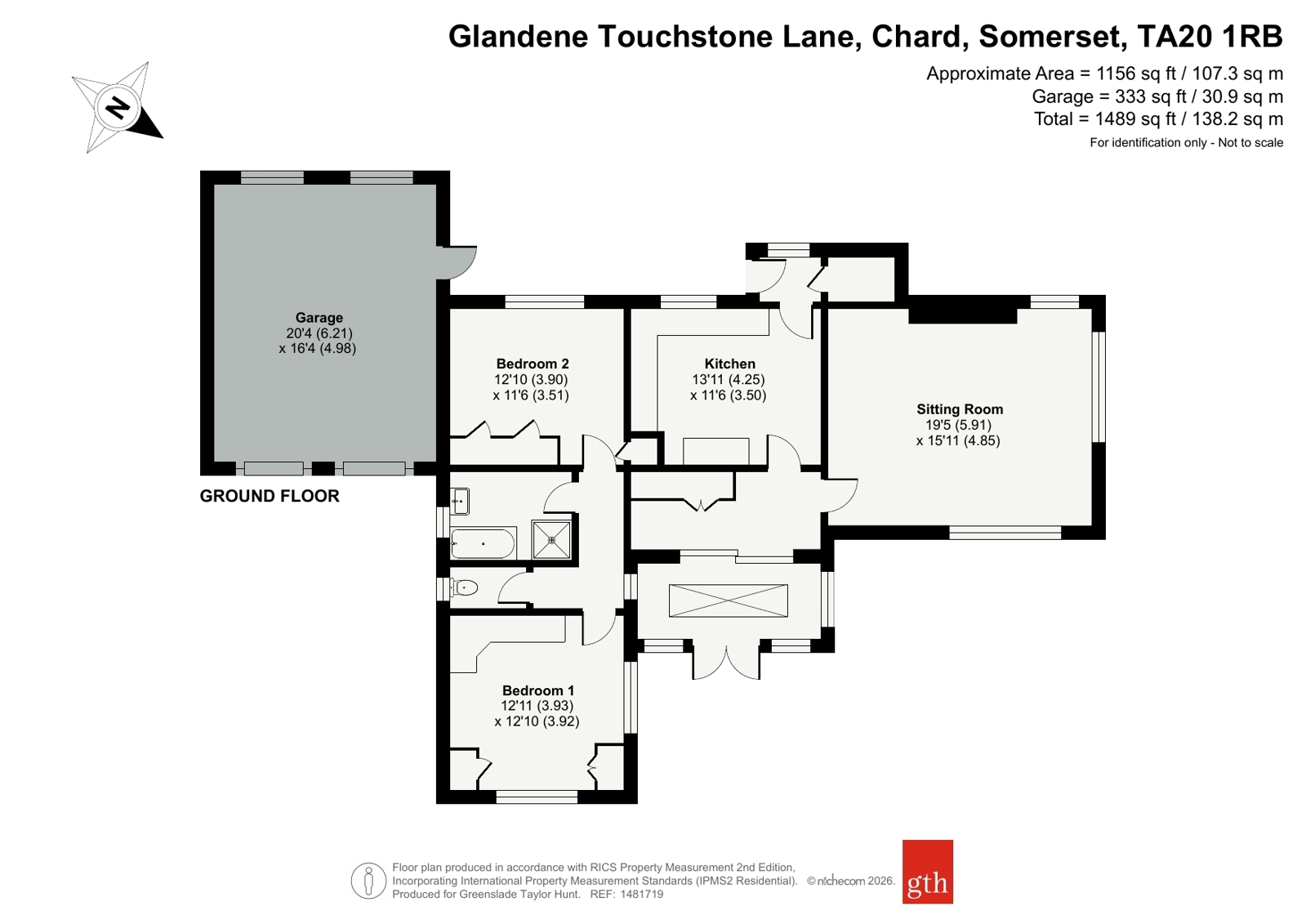 Glandene,, Touchstone Lane, Somerset floorplan