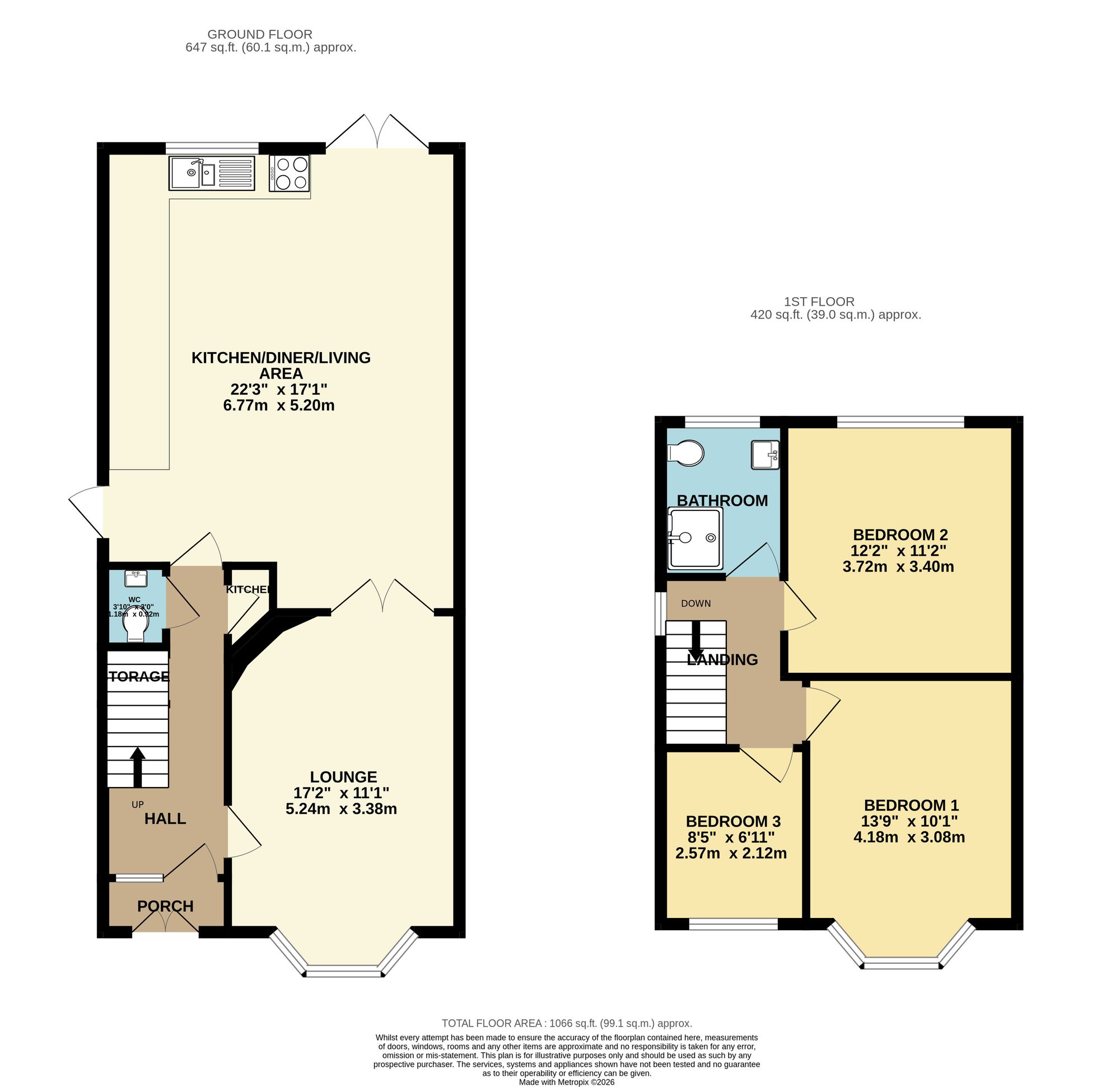 11 Bourton Crescent, Leicester floorplan