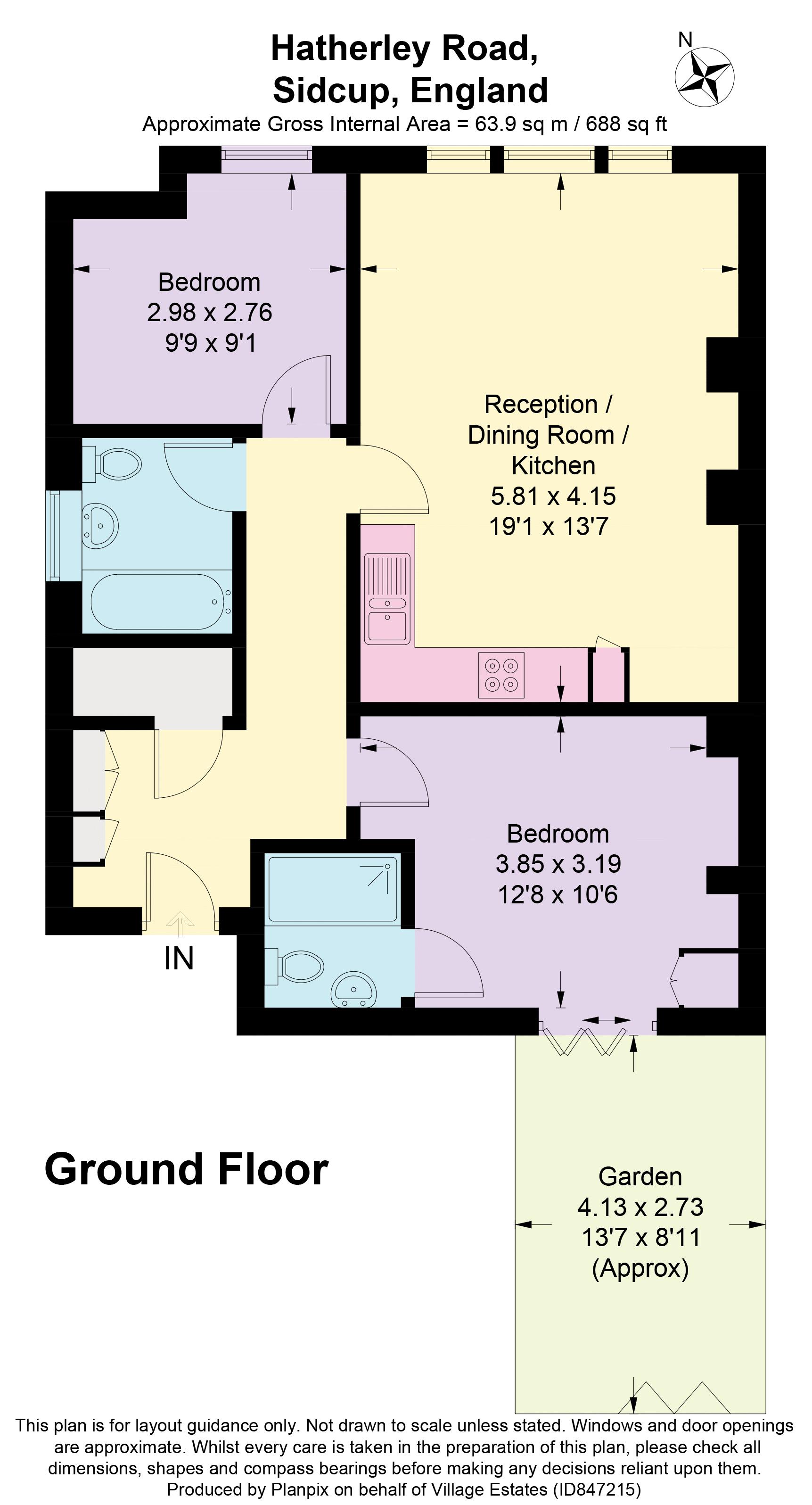 Hatherley Road, Sidcup DA14, 2 bedroom flat for sale 61156243