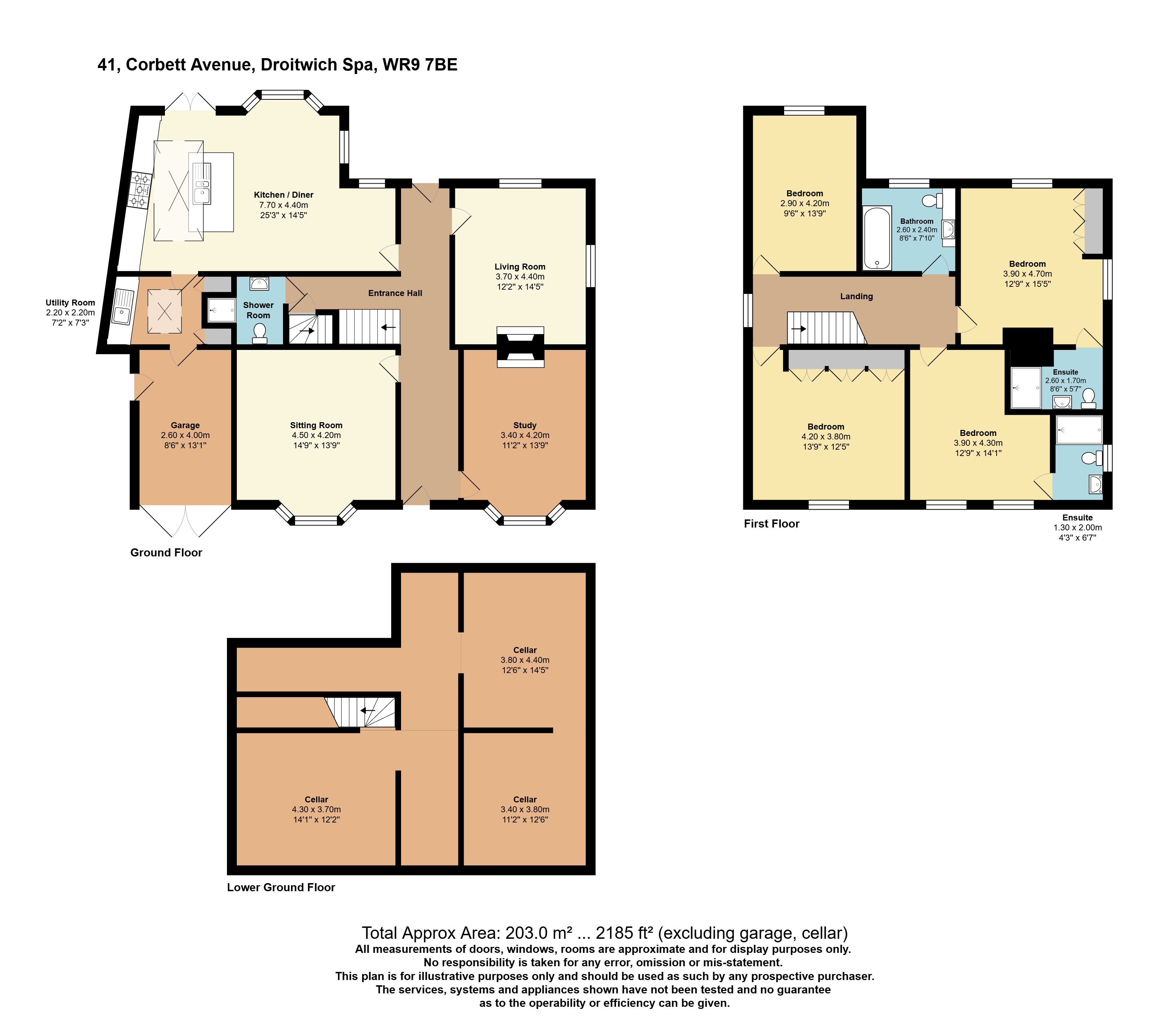 41, Corbett Avenue, Worcestershire floorplan
