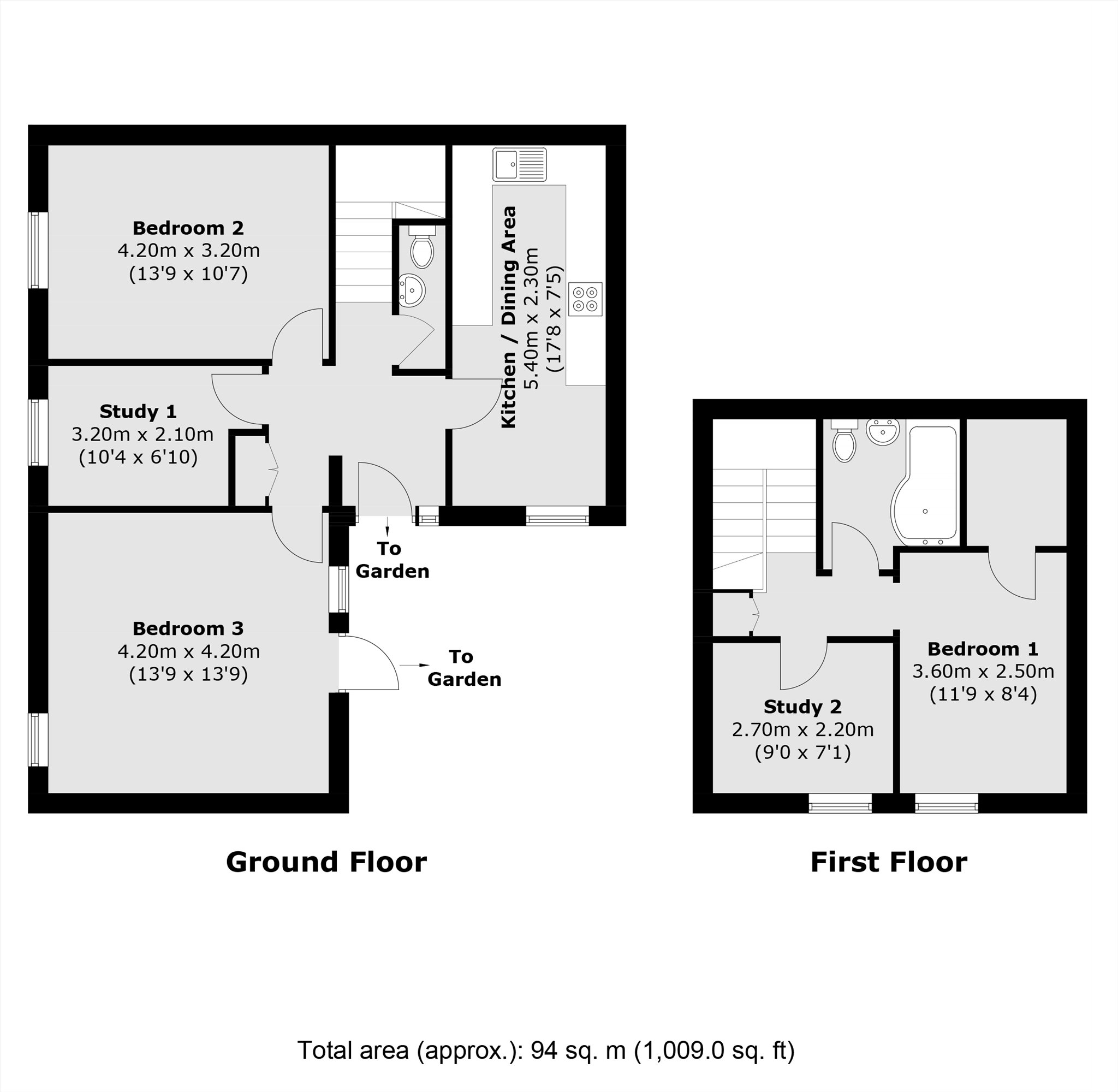 44, Malden Crescent, London floorplan