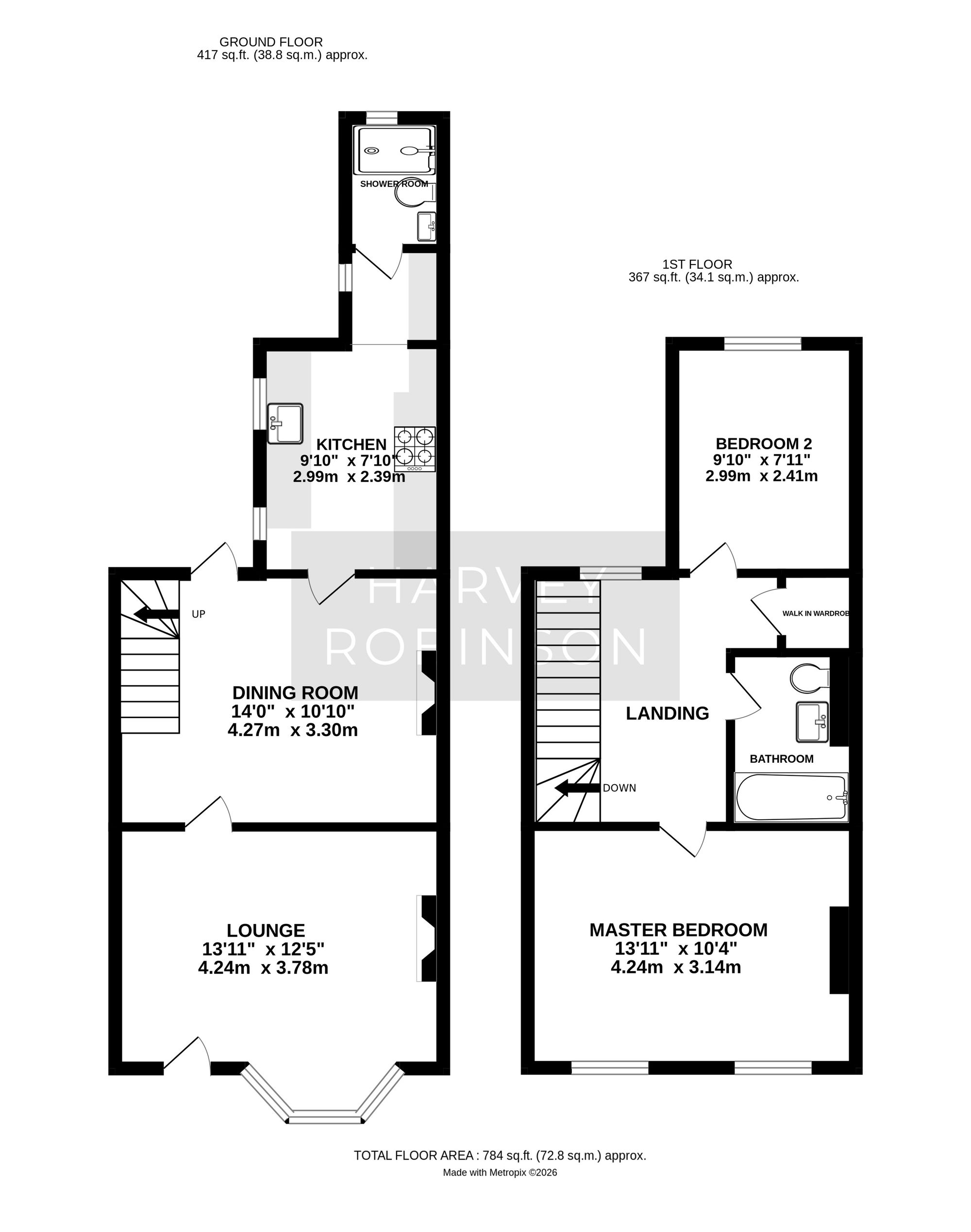 61 Sapley Road, Huntingdon floorplan
