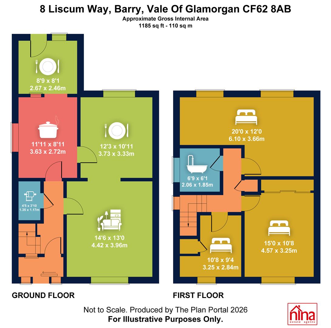 8, Liscum Way, Barry floorplan