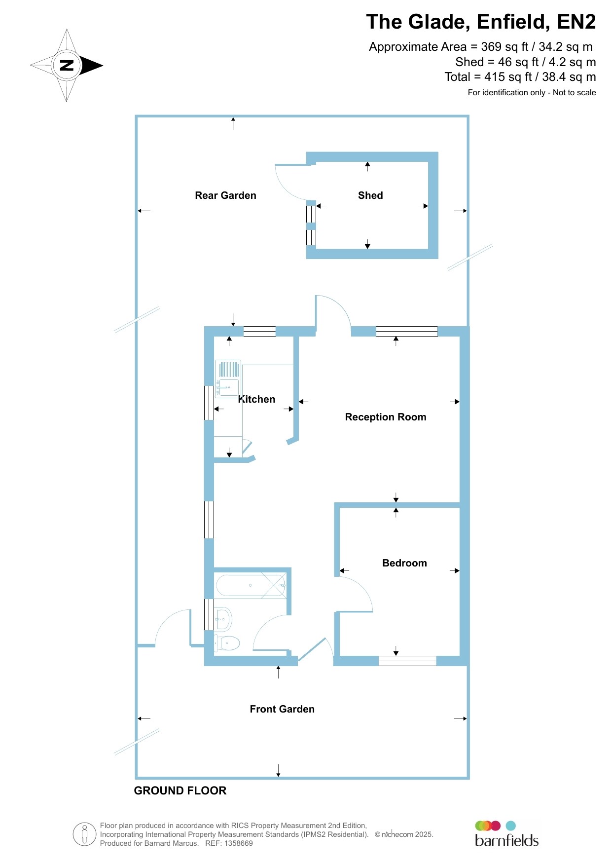 9, The Glade, Enfield floorplan