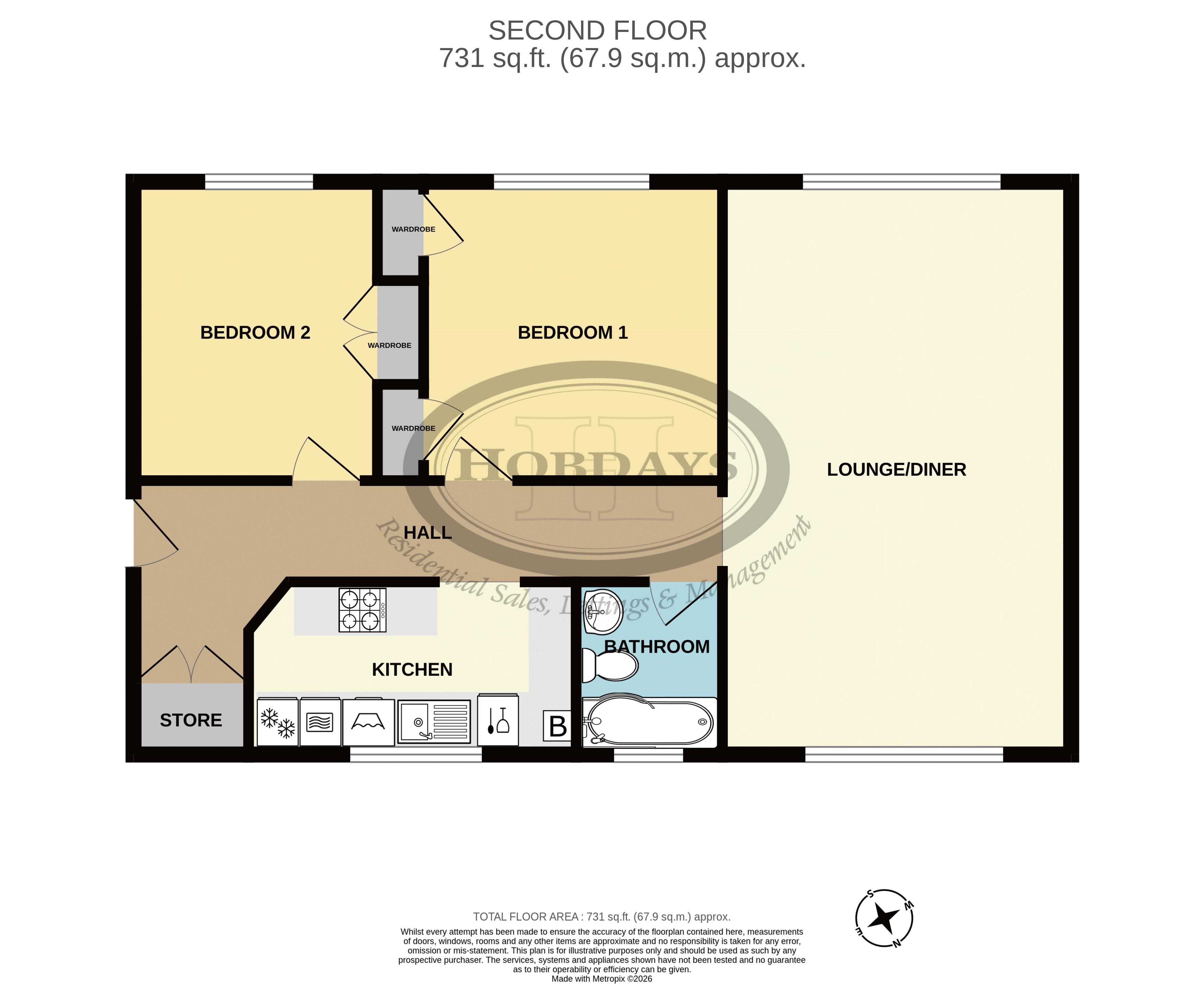 12, Lambs Close, Potters Bar floorplan