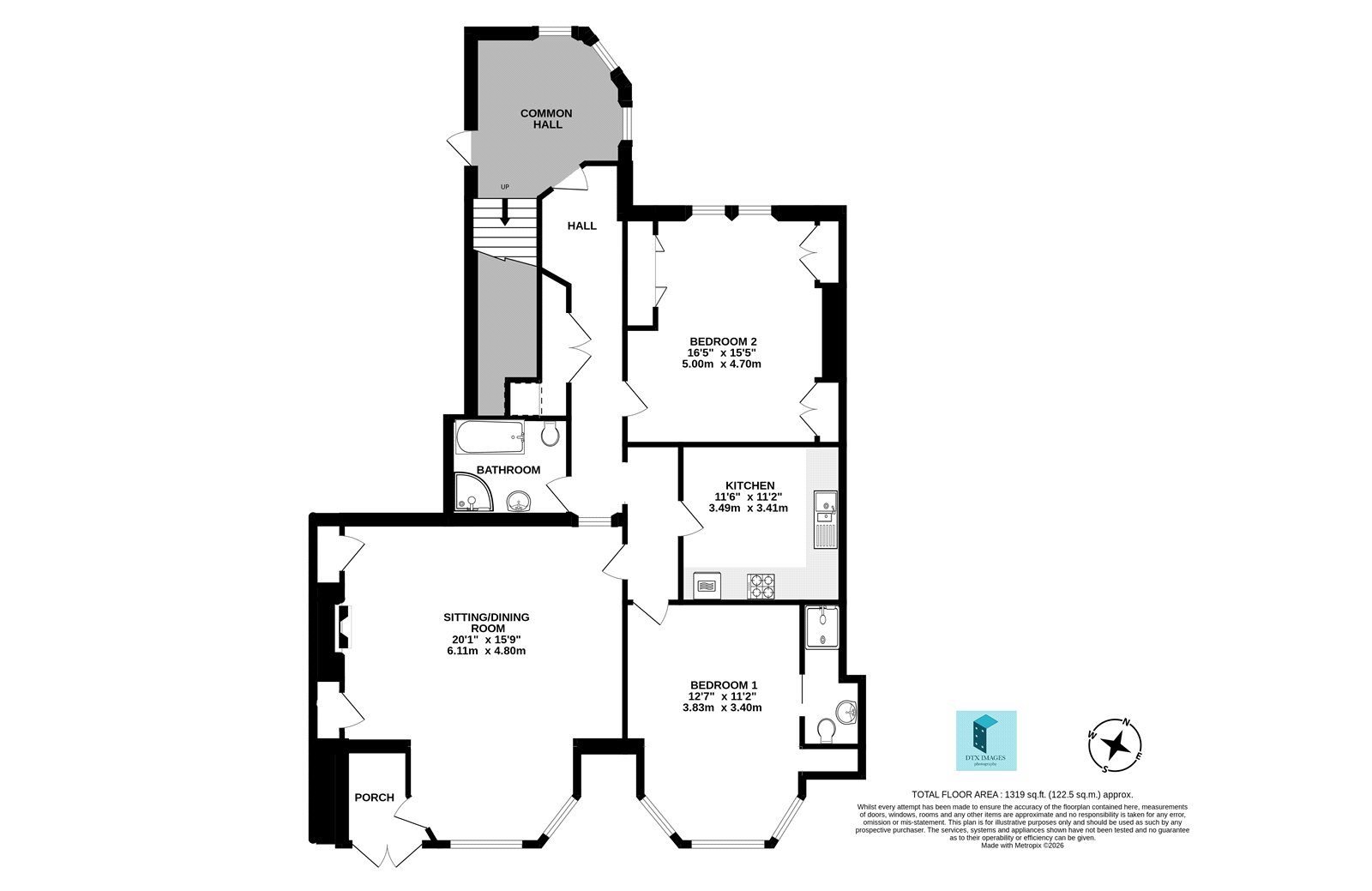Flat 2, 24, Hepburn Gardens, Fife floorplan