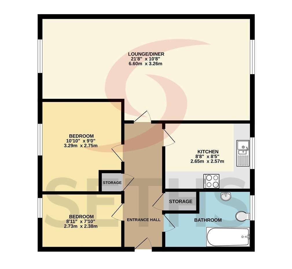 Apartment 4, 1, Heritage Way, Leicester floorplan