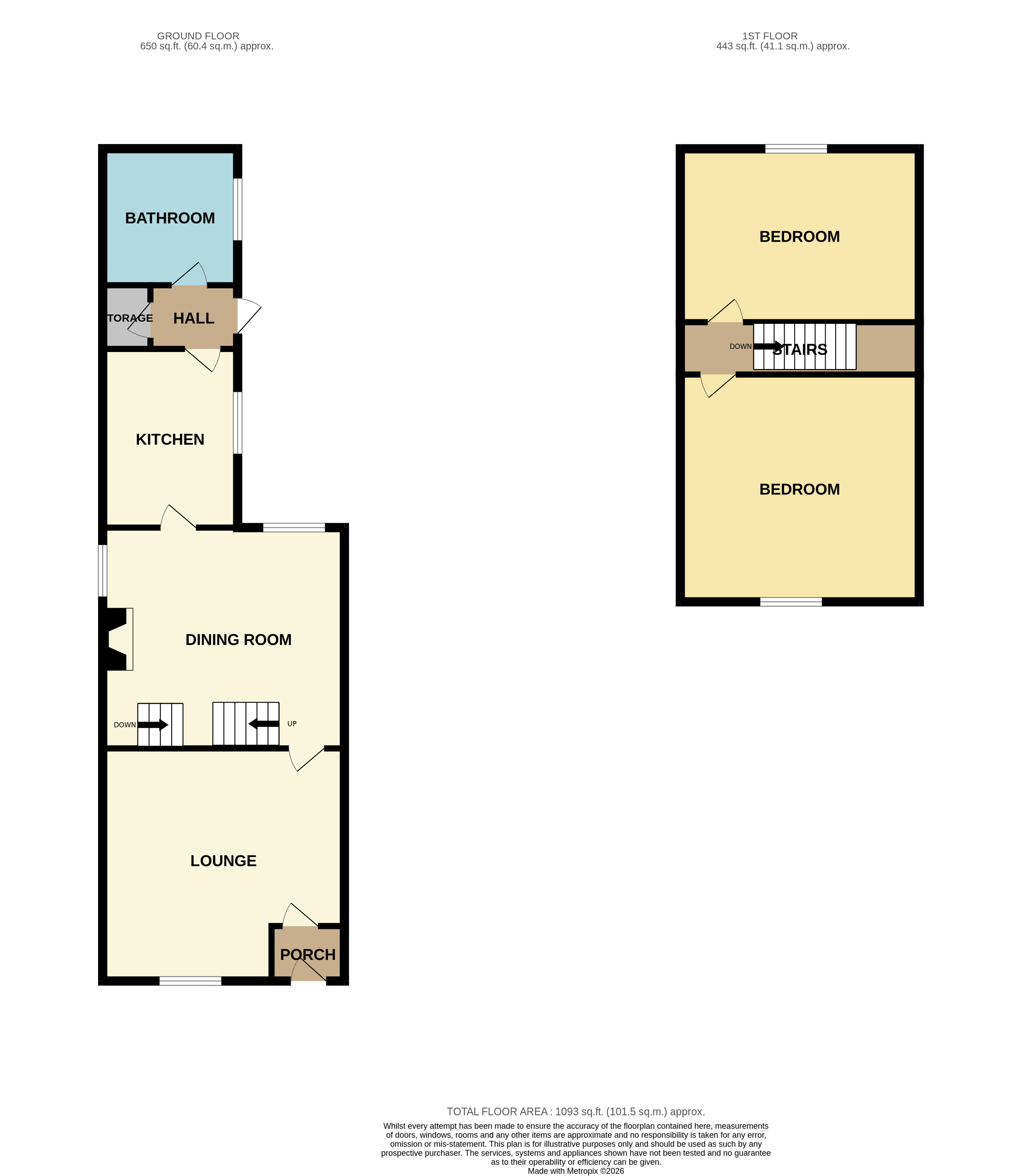 181, Lee Lane, Bolton floorplan