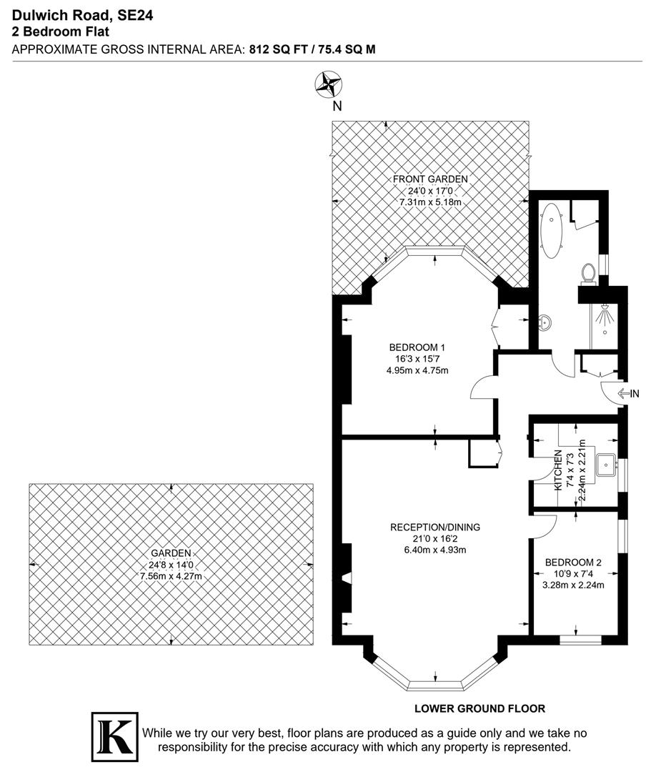 40a, Dulwich Road, London floorplan