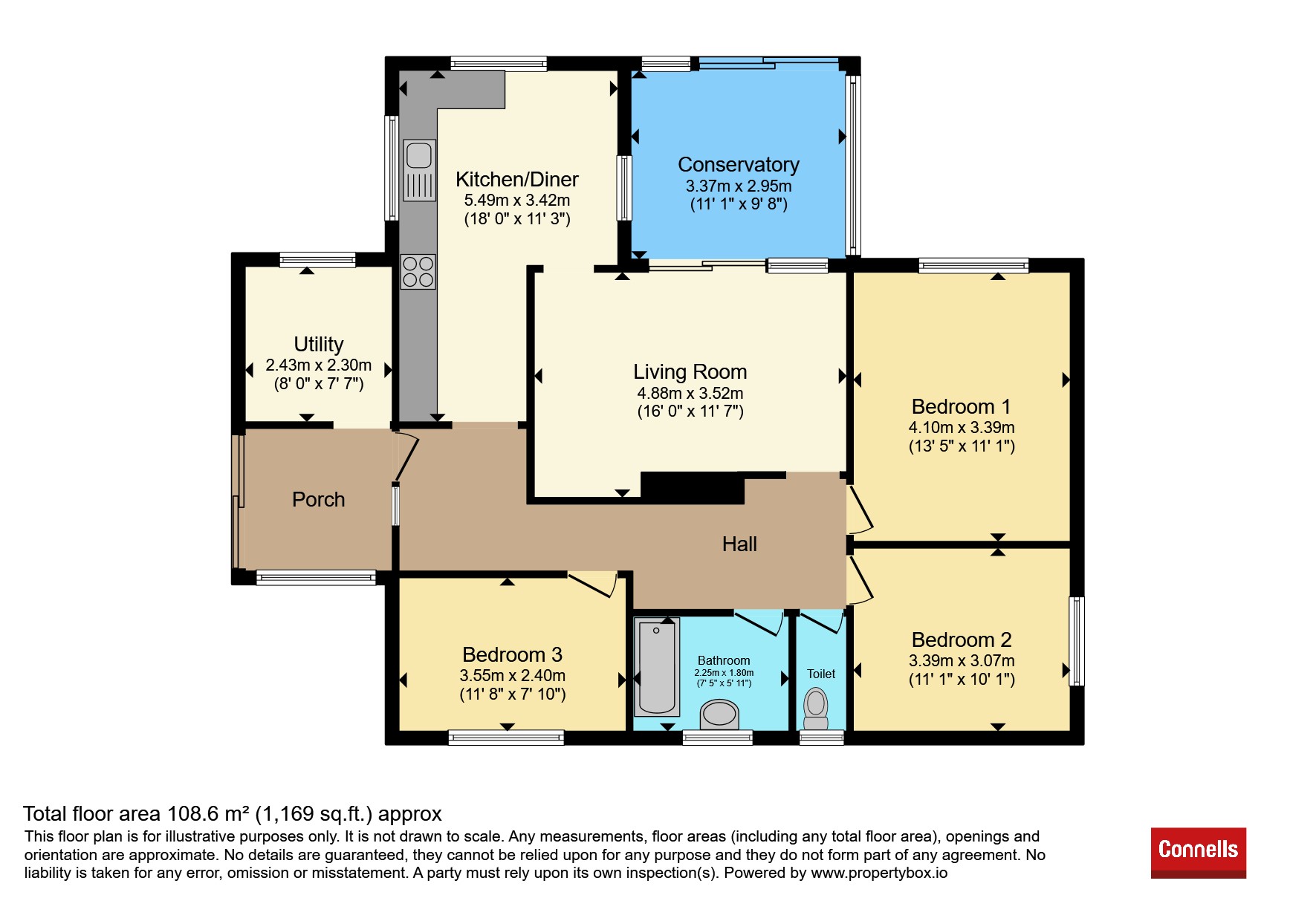 1, Wotter Bungalows, Plymouth floorplan
