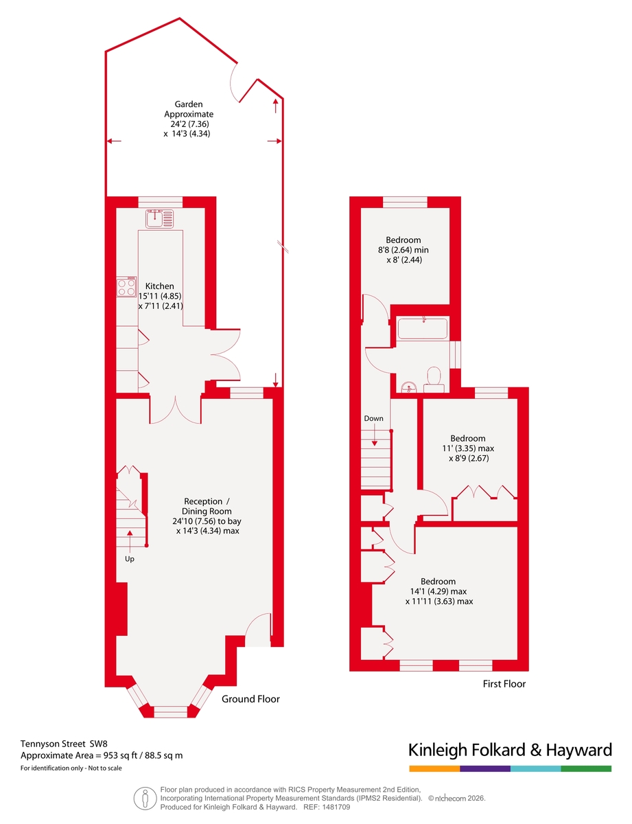 106, Tennyson Street, London floorplan