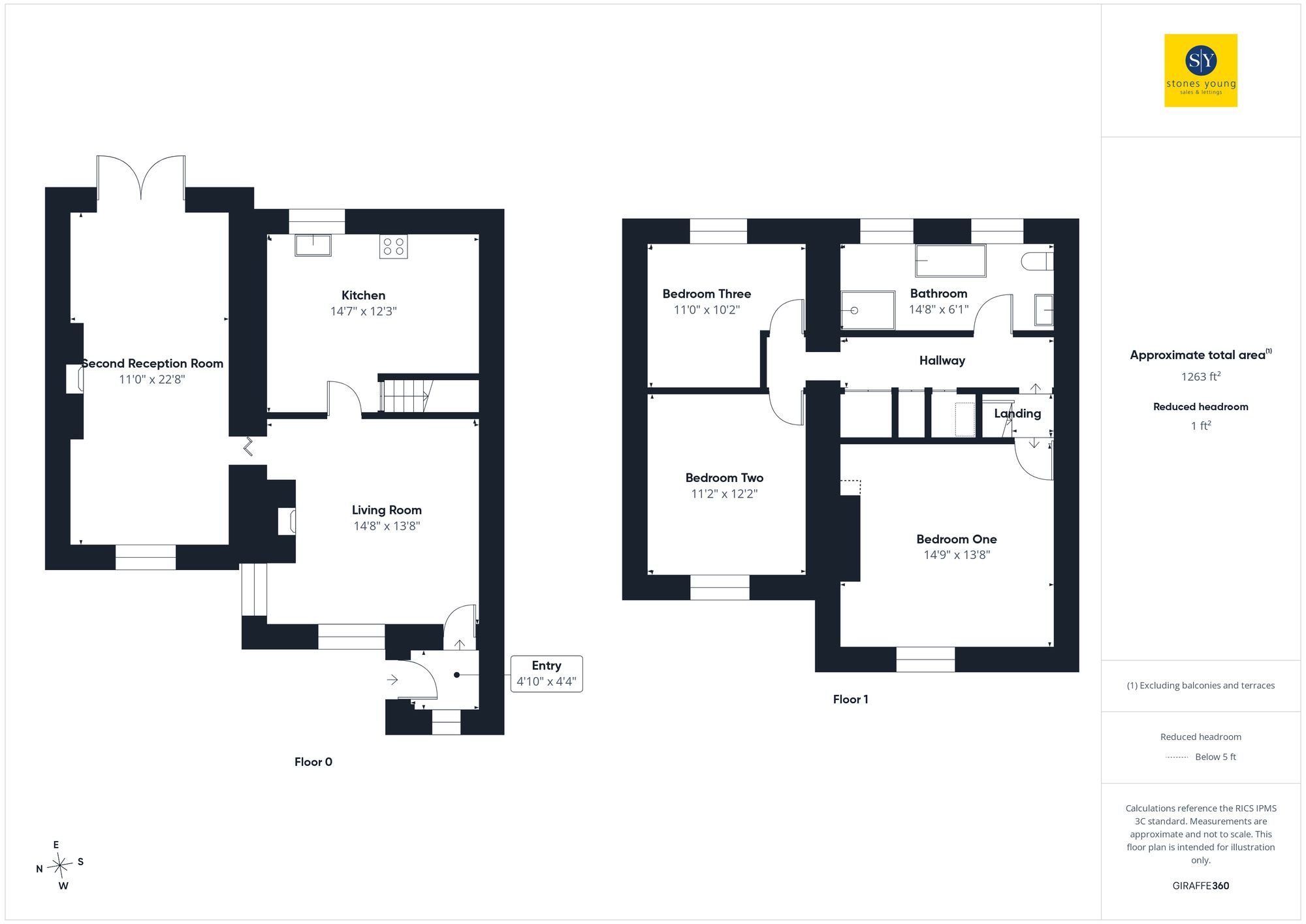 Elmira Cottage, Darwen floorplan