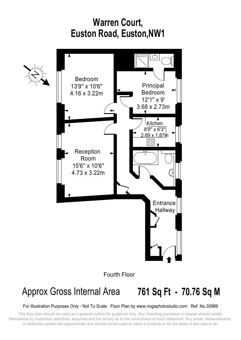 45 Warren Court, Euston Road, Euston floorplan