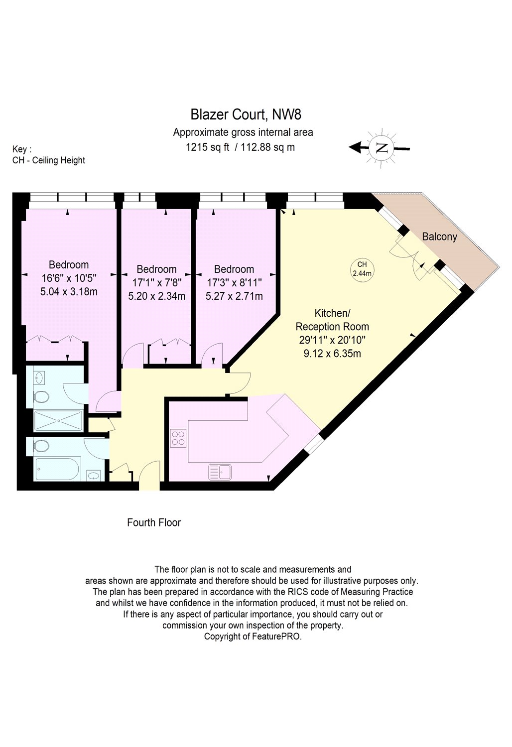 3 Bedrooms Flat for sale in Blazer Court, 28A St. Johns Wood Road, London NW8