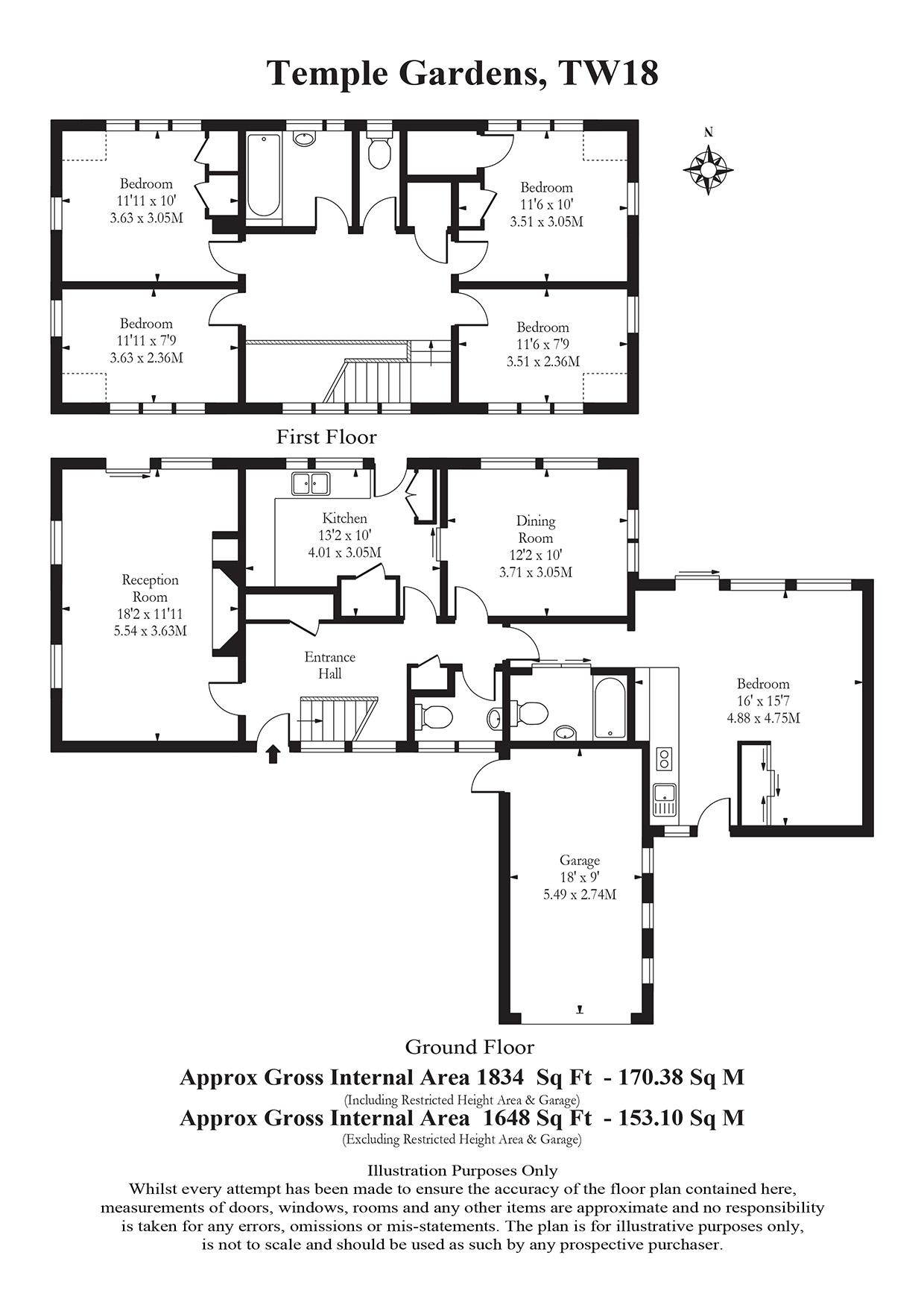 4 Bedrooms  for sale in Temple Gardens, Staines Upon Thames TW18